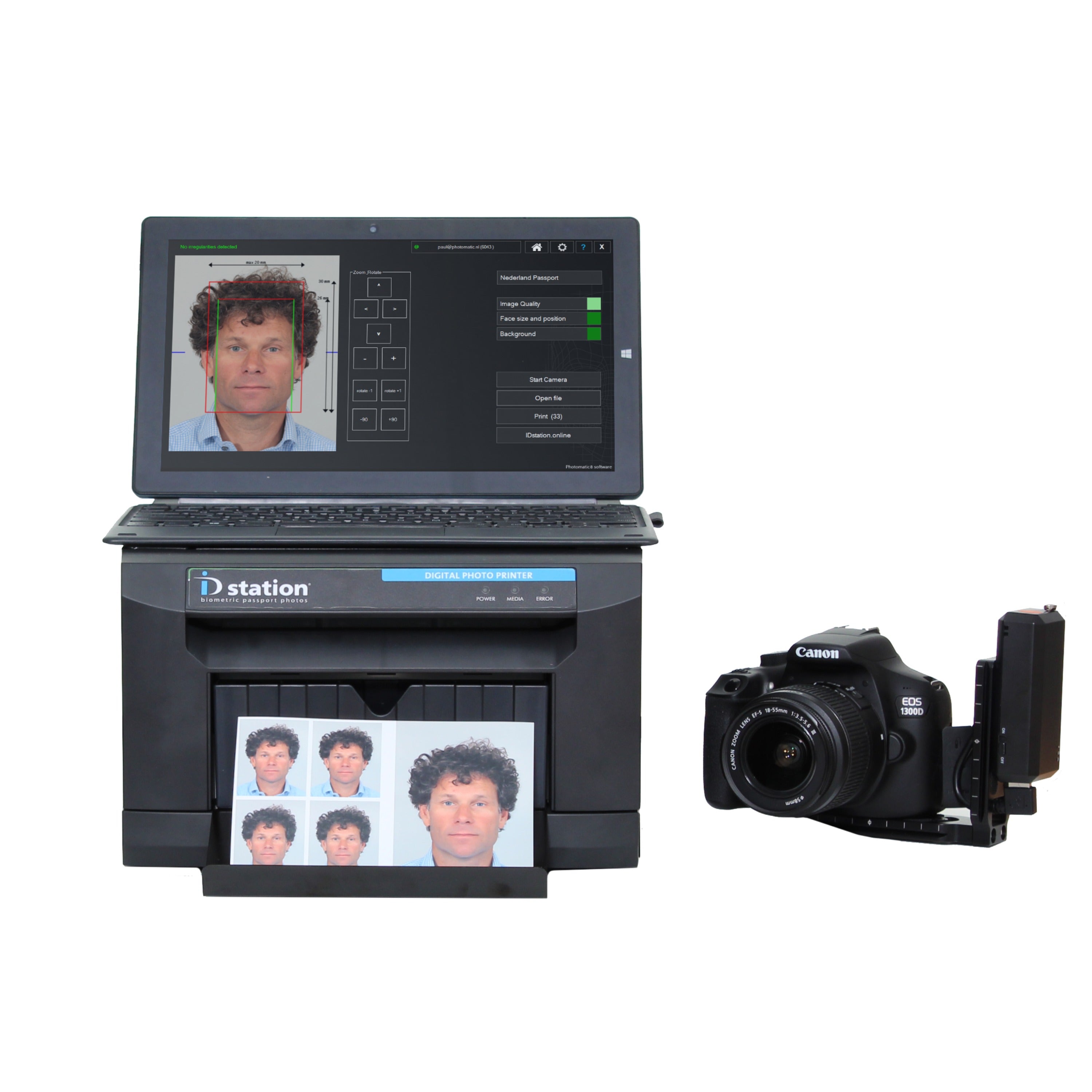 Système de passeport ID Station W11 avec imprimante Camfi et CS2