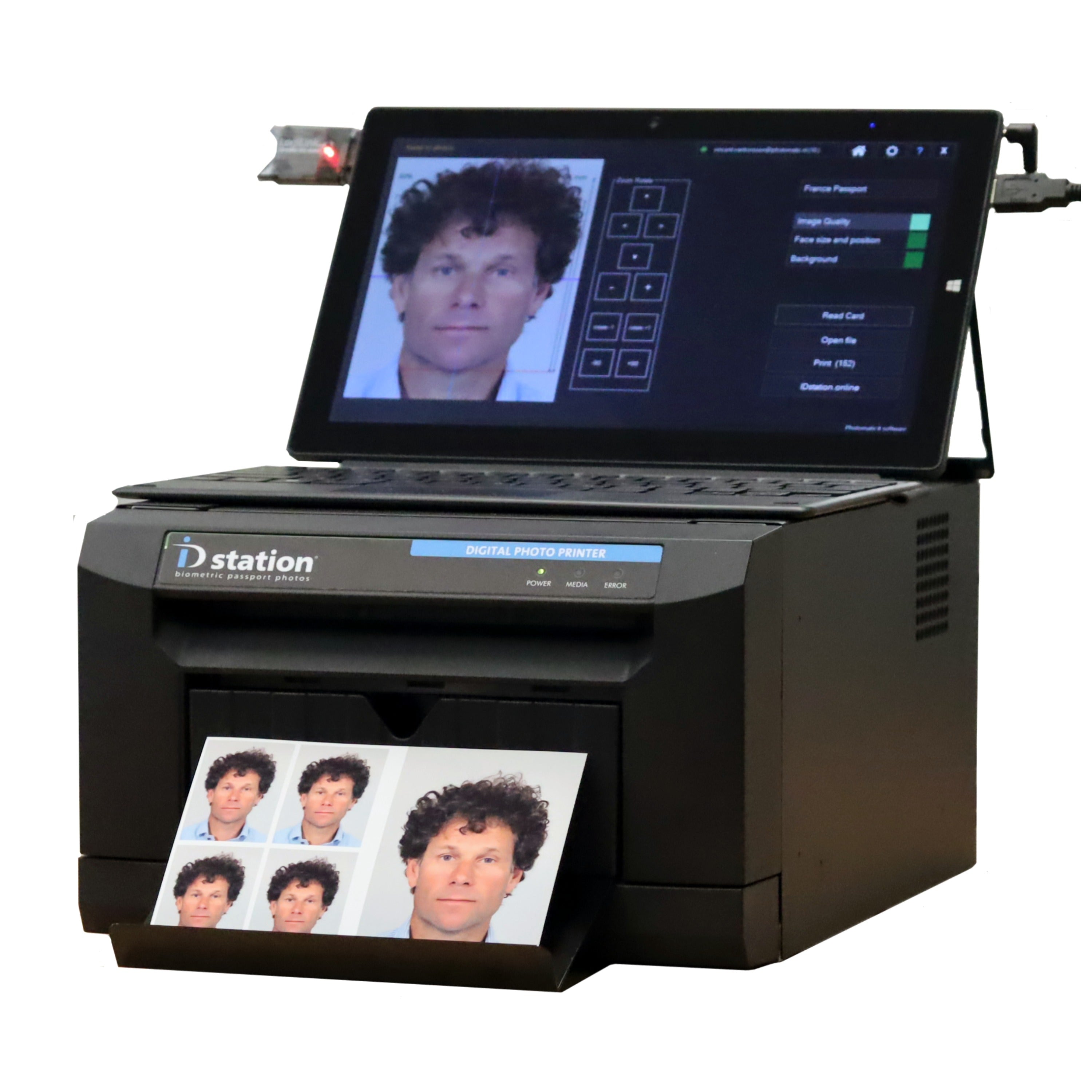 Système de passeport ID Station W11 avec imprimante Camfi et CS2