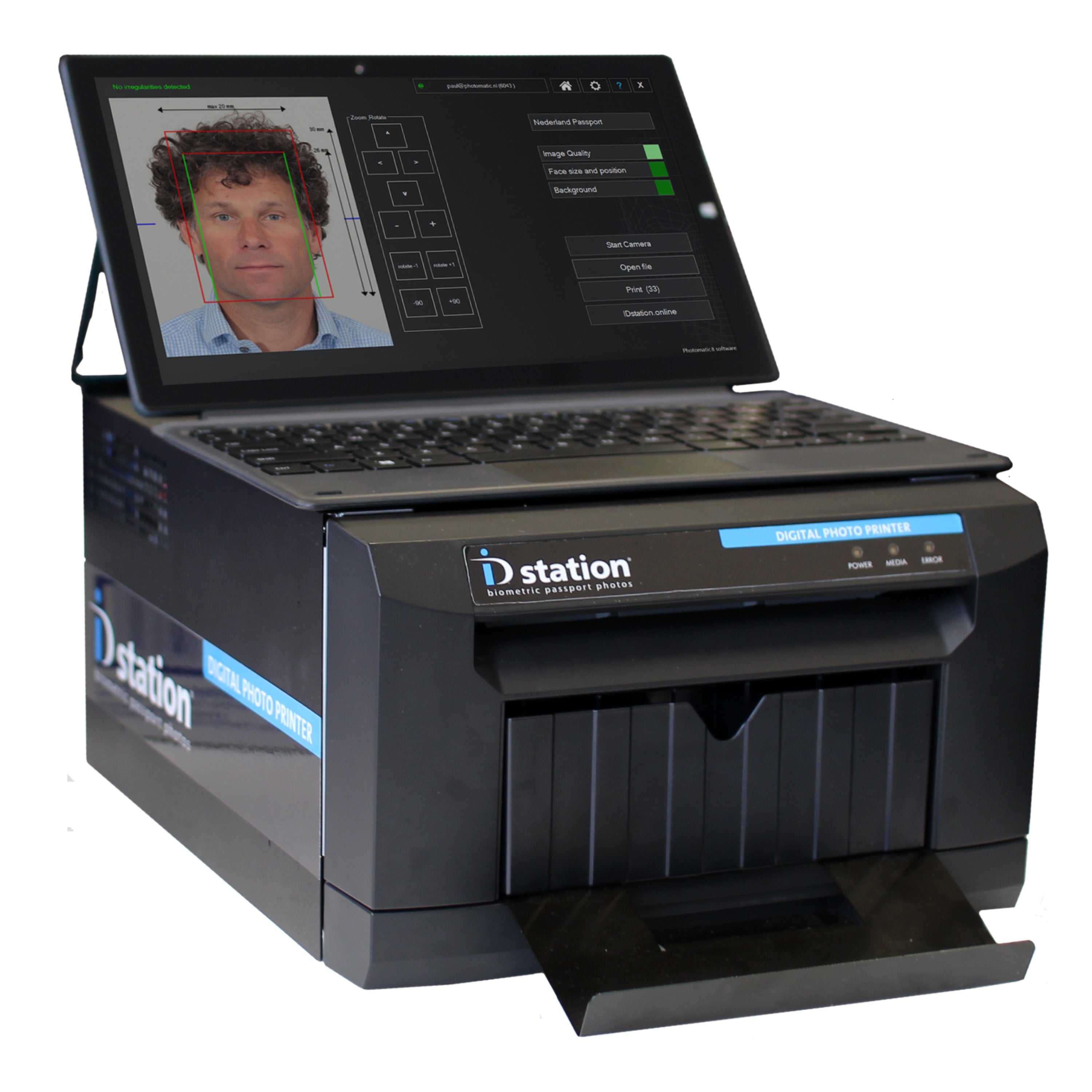 Système de passeport ID Station W11 avec imprimante Camfi et CS2