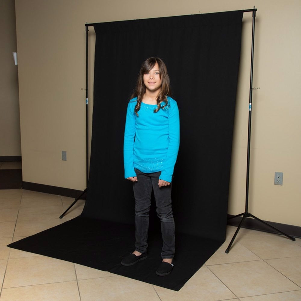 Fond en polyester infroissable Savage noir