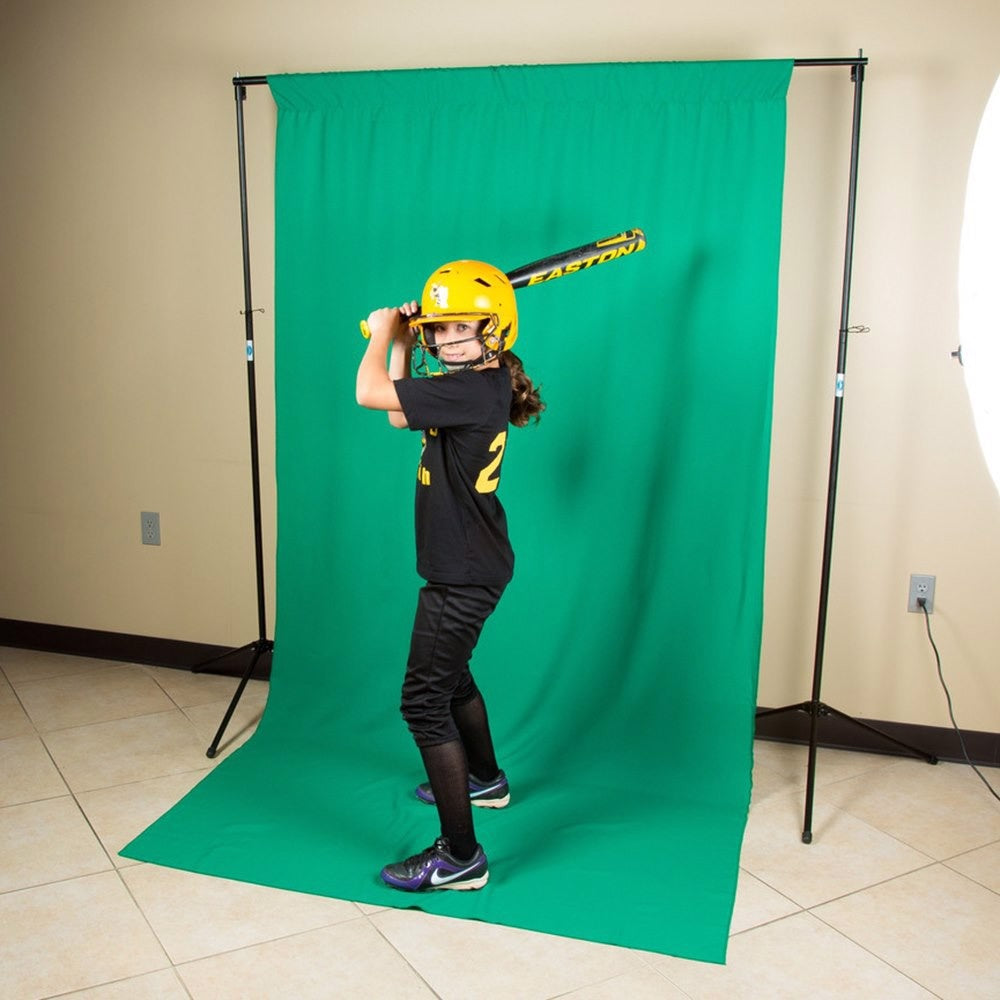 Fond en polyester infroissable Savage vert