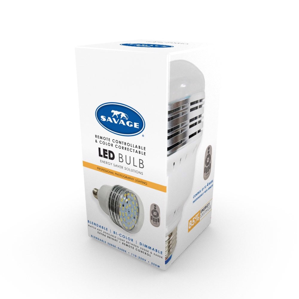 Ampoule LED bicolore Savage 350 W avec télécommande