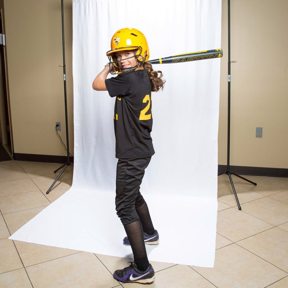 Kit de support économique Savage, fond en polyester infroissable, blanc/noir/gris