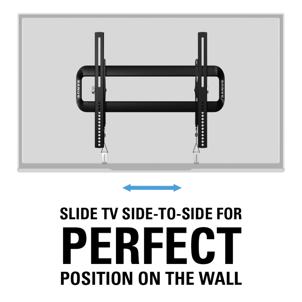 Support TV inclinable Sanus Premium Medium pour modèles de 37 à 55 pouces