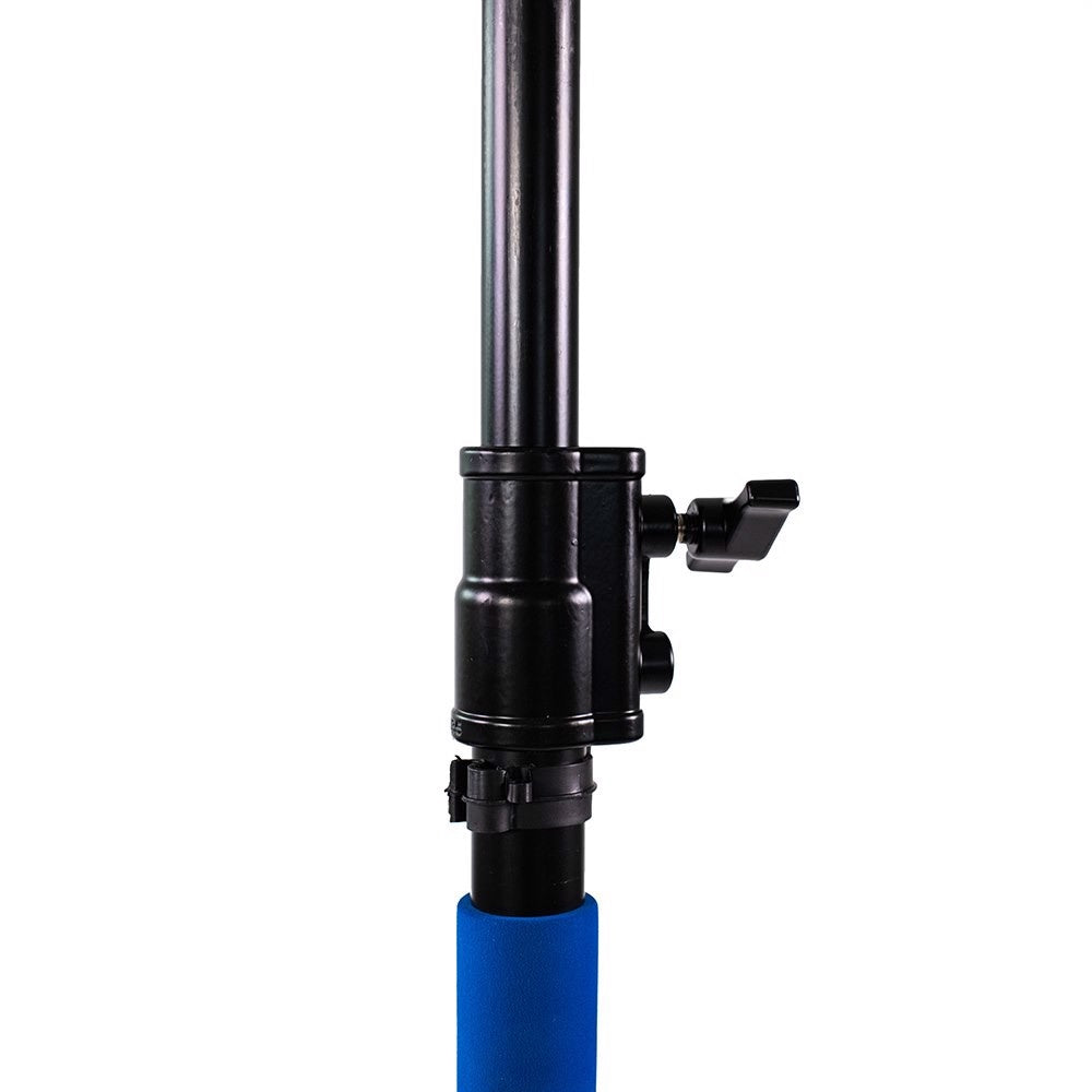 Colonne montante en acier inoxydable à revêtement noir Savage à 3 sections