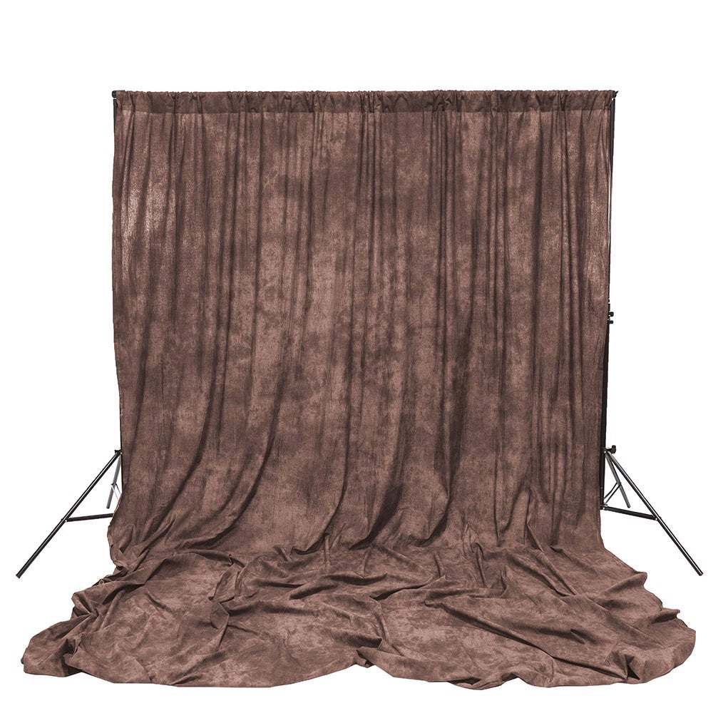 Fond en mousseline sauvage brun automne