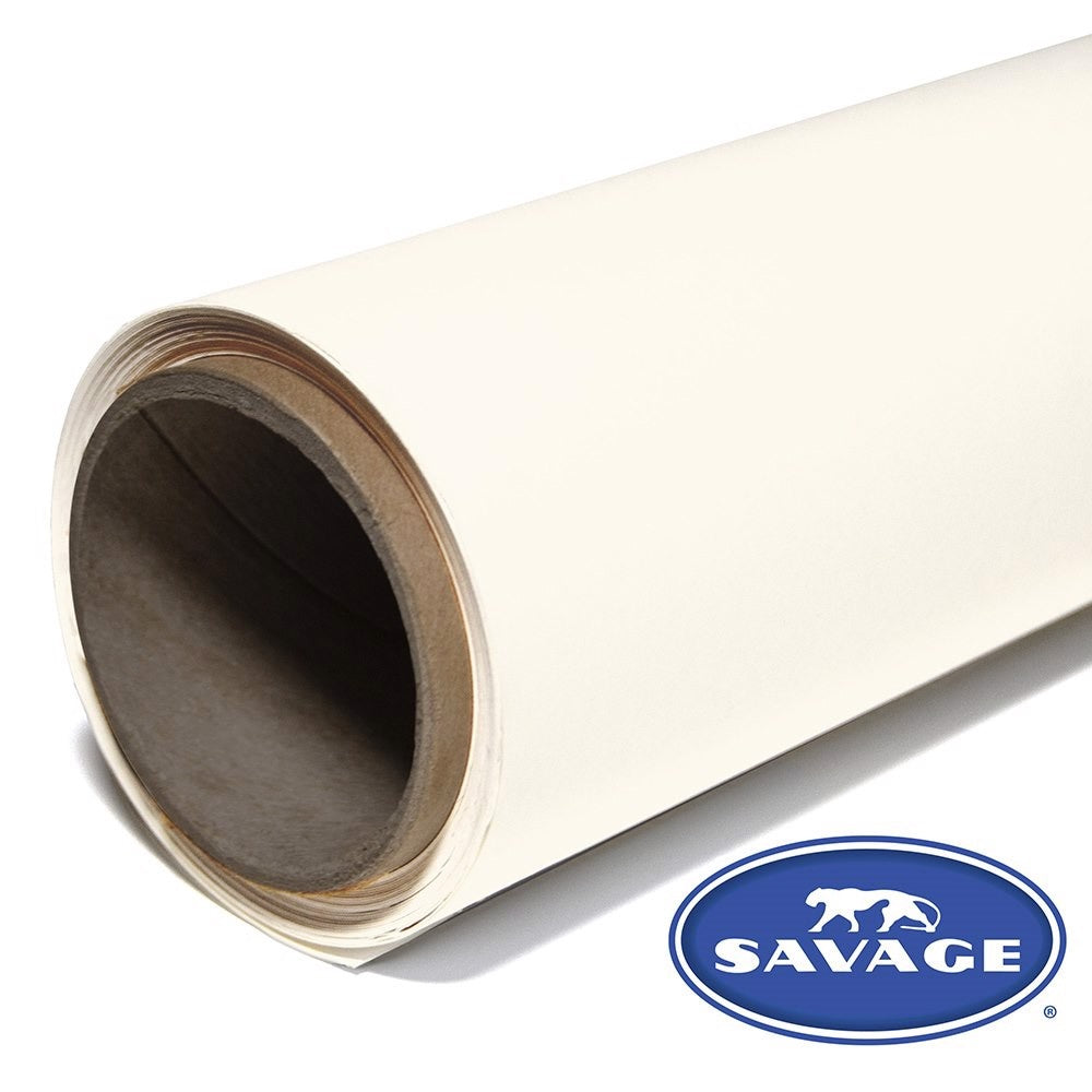 Kit de support en C Savage 40" en acier inoxydable avec papier blanc n° 50 53" x 18' et 4"