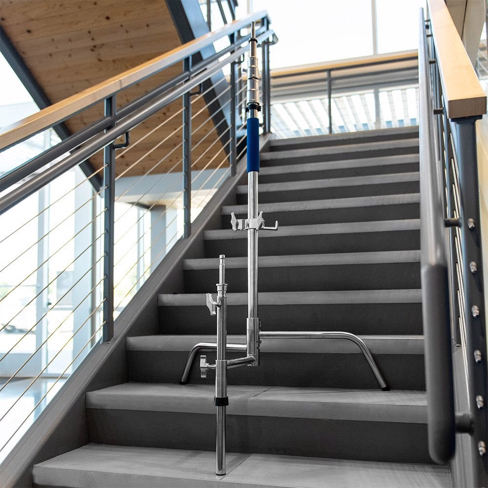 Kit de support en C Savage 40" en acier inoxydable avec papier blanc n° 50 53" x 18' et 4"