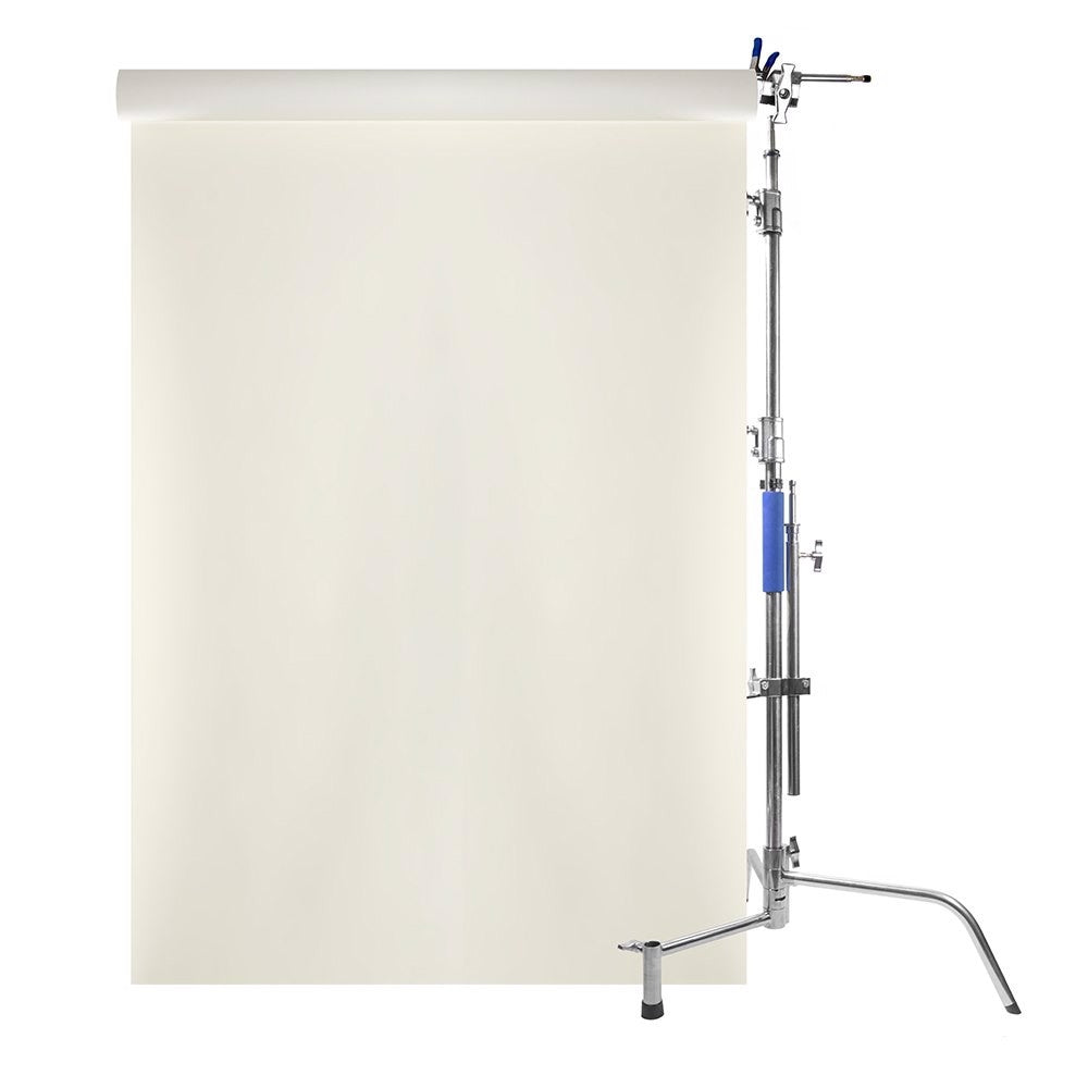 Kit de support en C Savage 40" en acier inoxydable avec papier blanc n° 50 53" x 18' et 4"