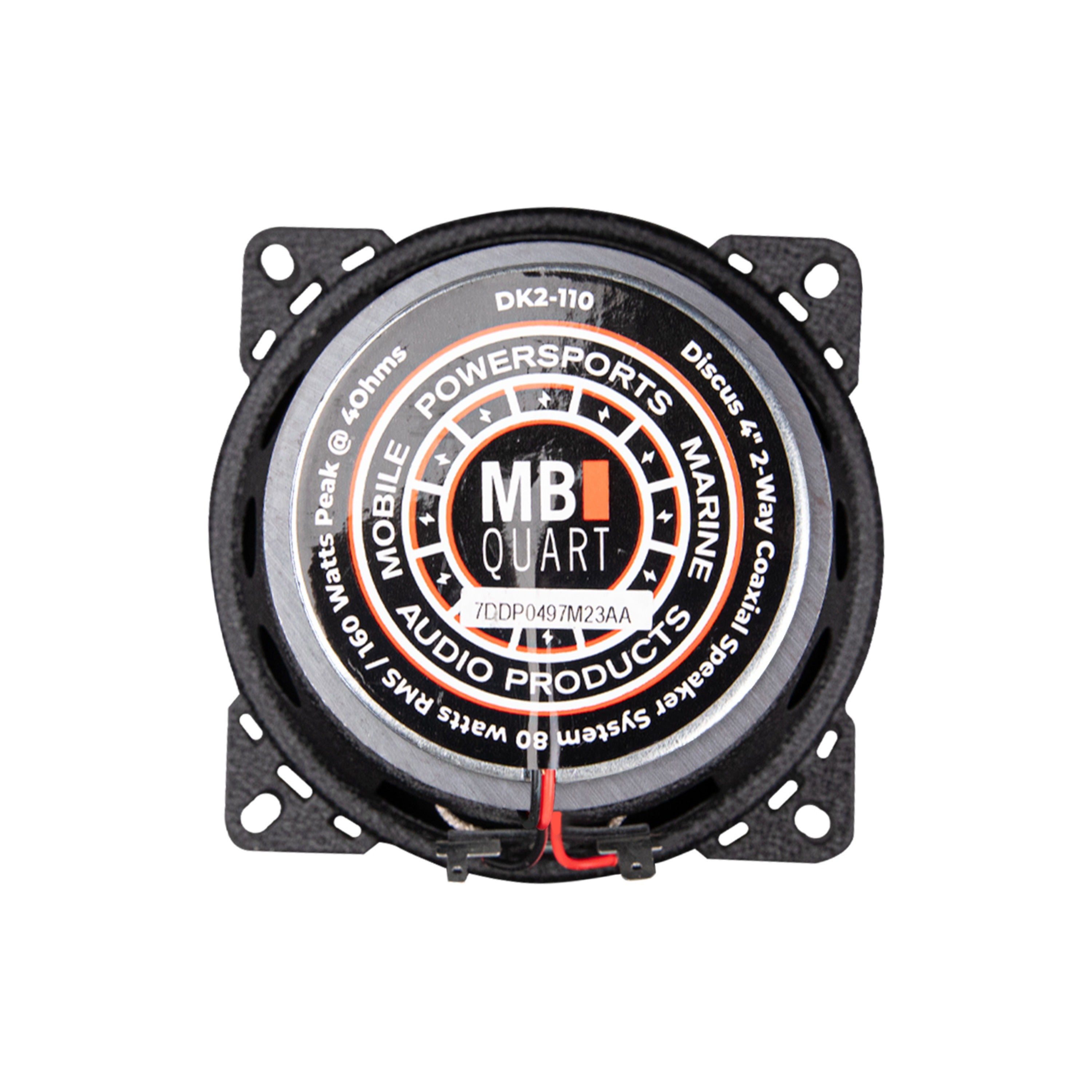 MB Quart DK2-110 4-Inch 2-way Coaxial Speakers - 160 Watts Max