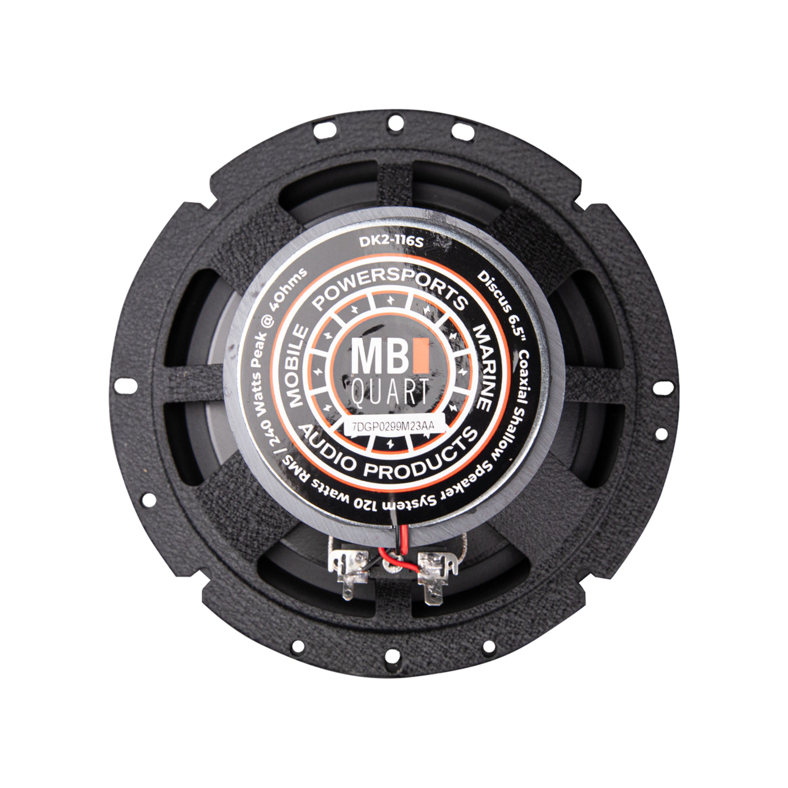 MB Quart DK2-116S 6.5-Inch Shallow Mount 2-way Coaxial Speakers - 240 Watts Max