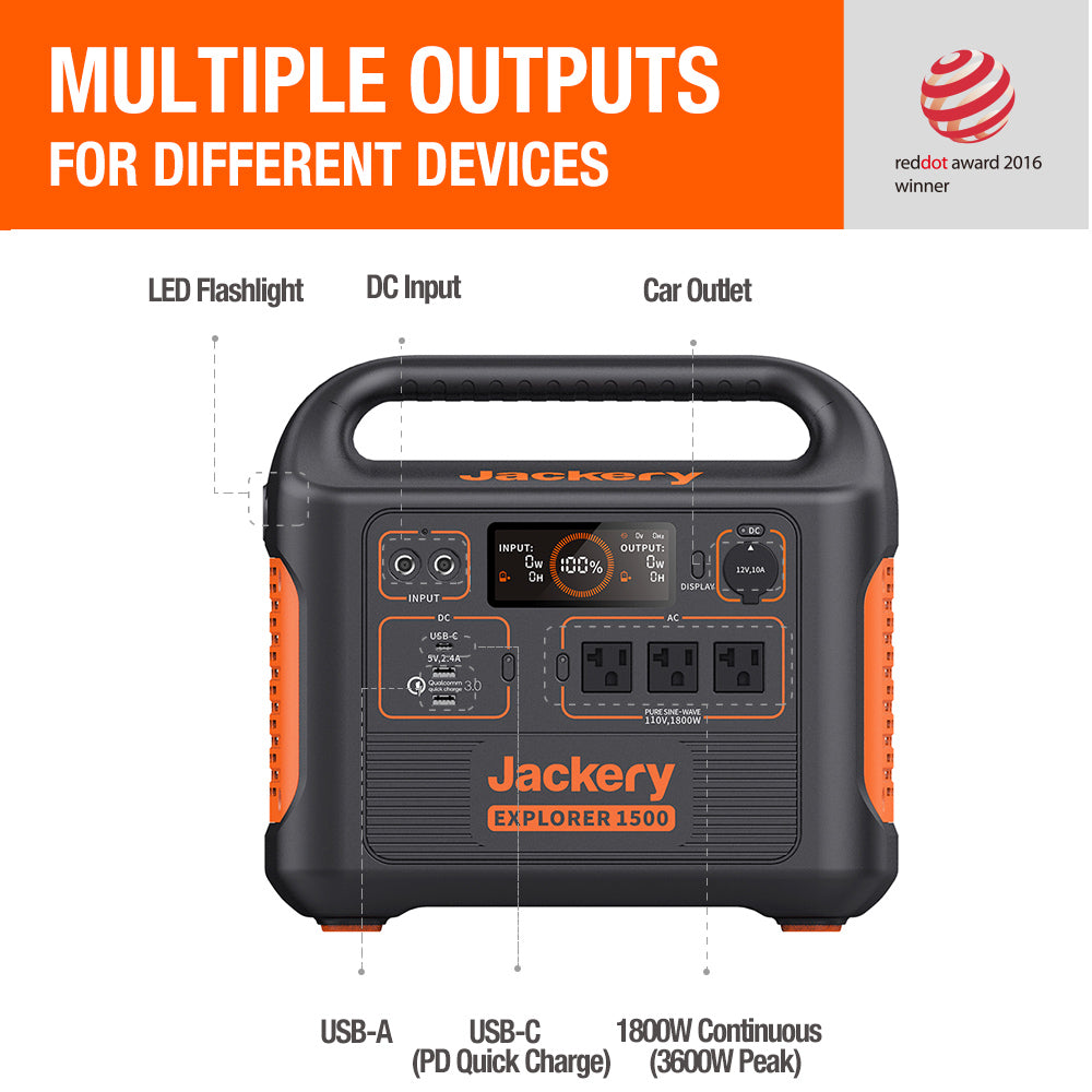 Centrale électrique portable Jackery Explorer 1500