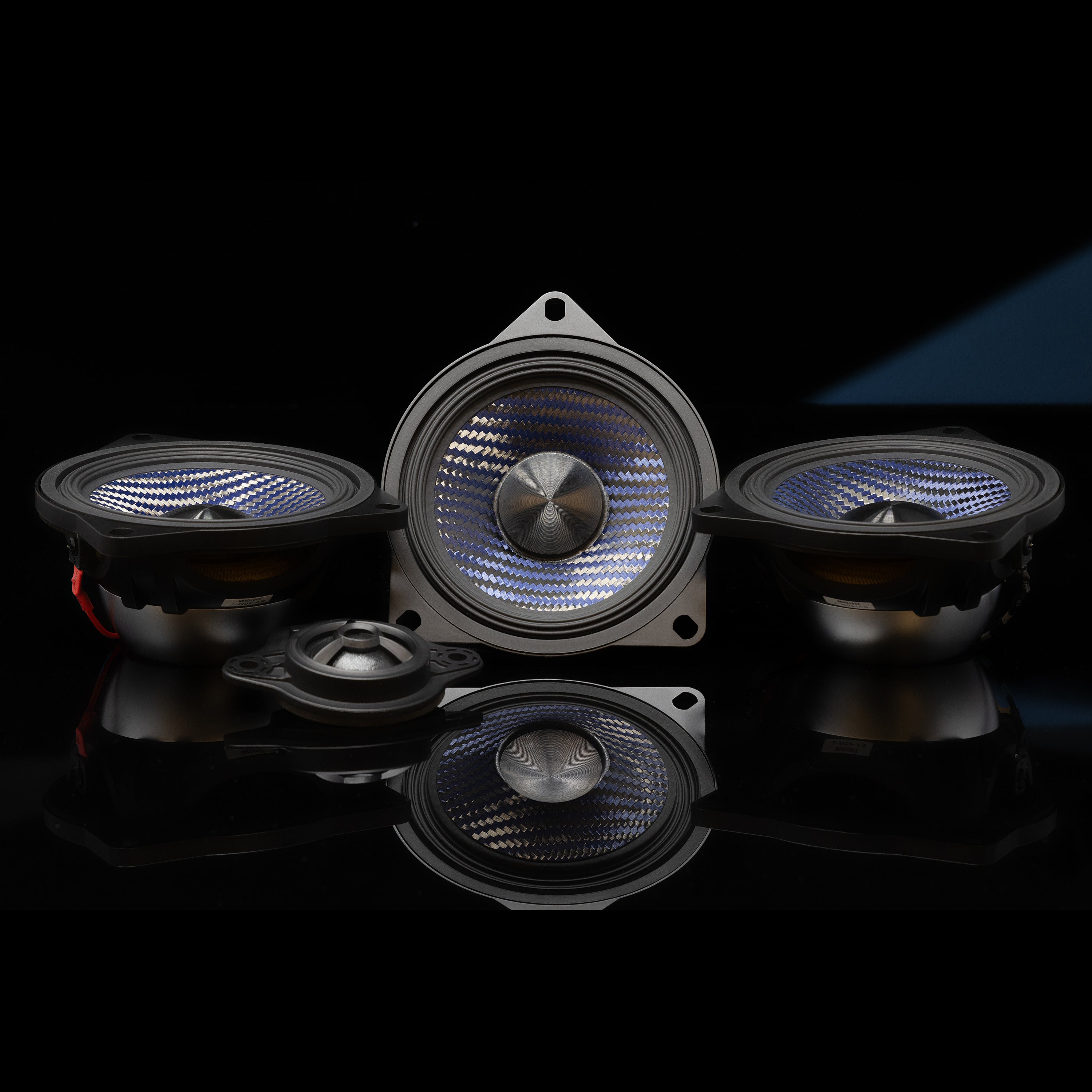 Alpine EV-40M-T 4" Front Dash Speaker Upgrade Kit for 2017-24 Tesla Model 3 & 2020-24 Tesla Model Y