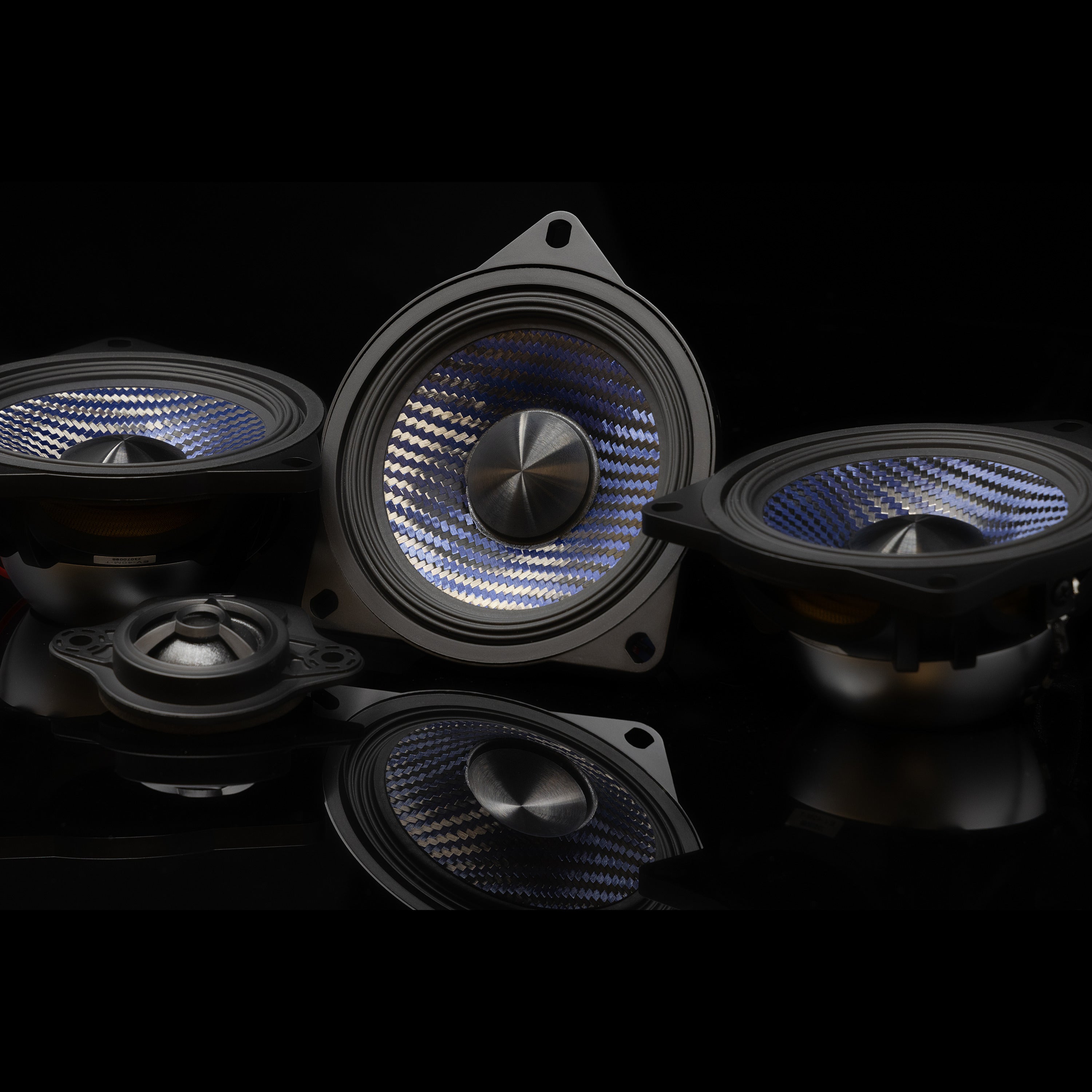 Alpine EV-40M-T 4" Front Dash Speaker Upgrade Kit for 2017-24 Tesla Model 3 & 2020-24 Tesla Model Y