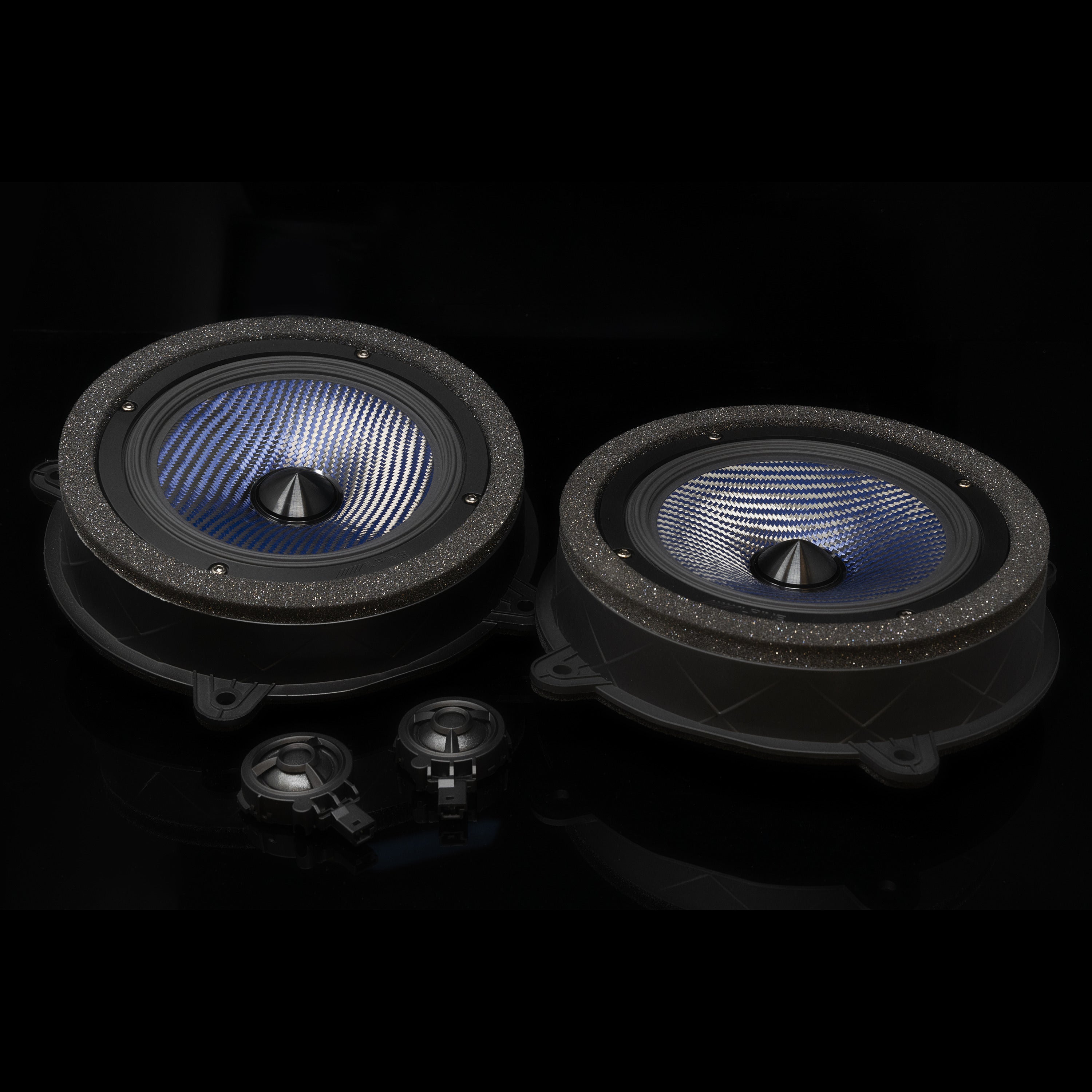 Alpine EV-65CF-T 6.5" Component Front Door Speaker Set for 2017-24 Tesla Model 3 & 2020-24 Tesla Model Y