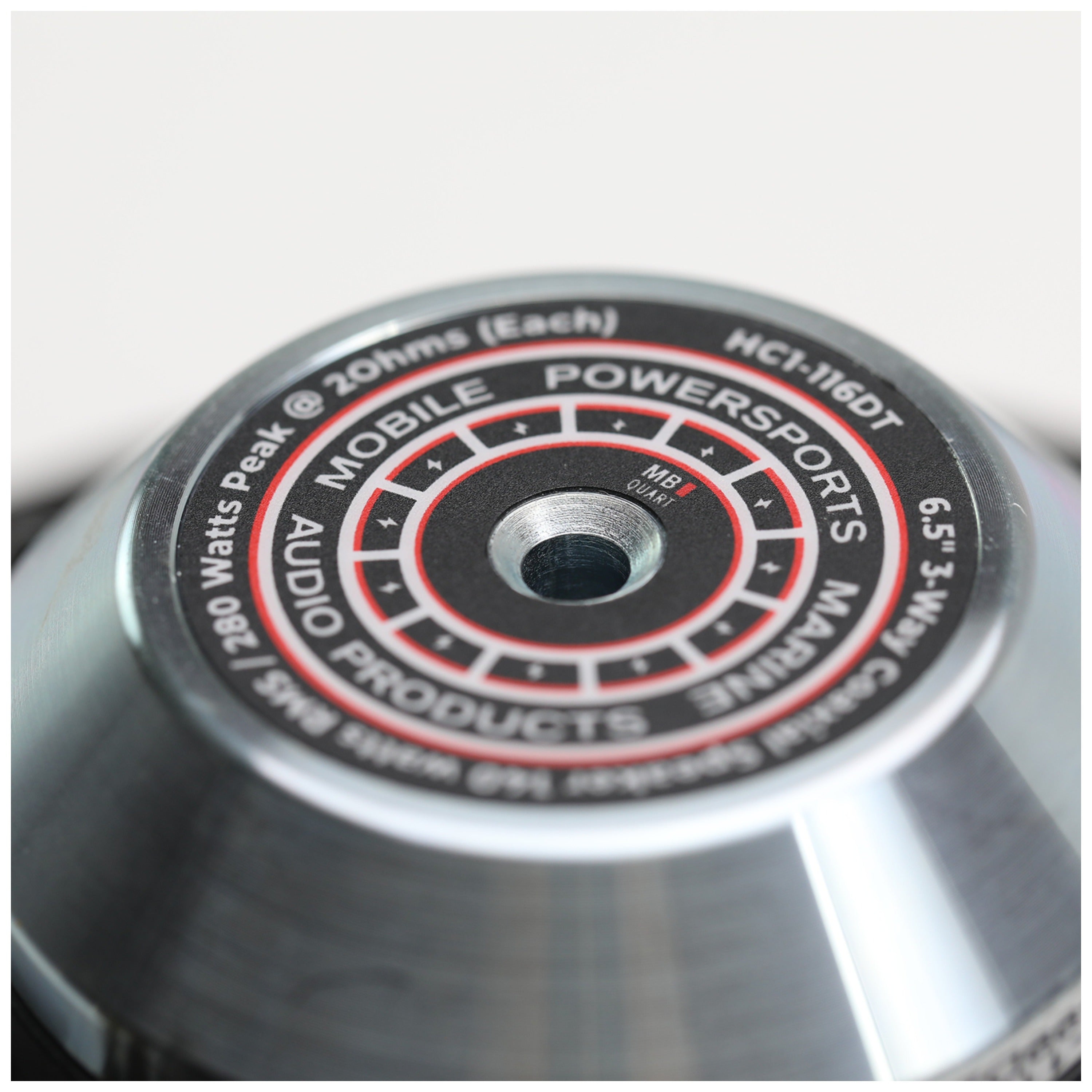 MB Quart HC1-116DT 6.5" 3-Way 2 Ohm Coaxial Speaker System for Harley-Davidson - Directly Upgrades the Front Speakers.