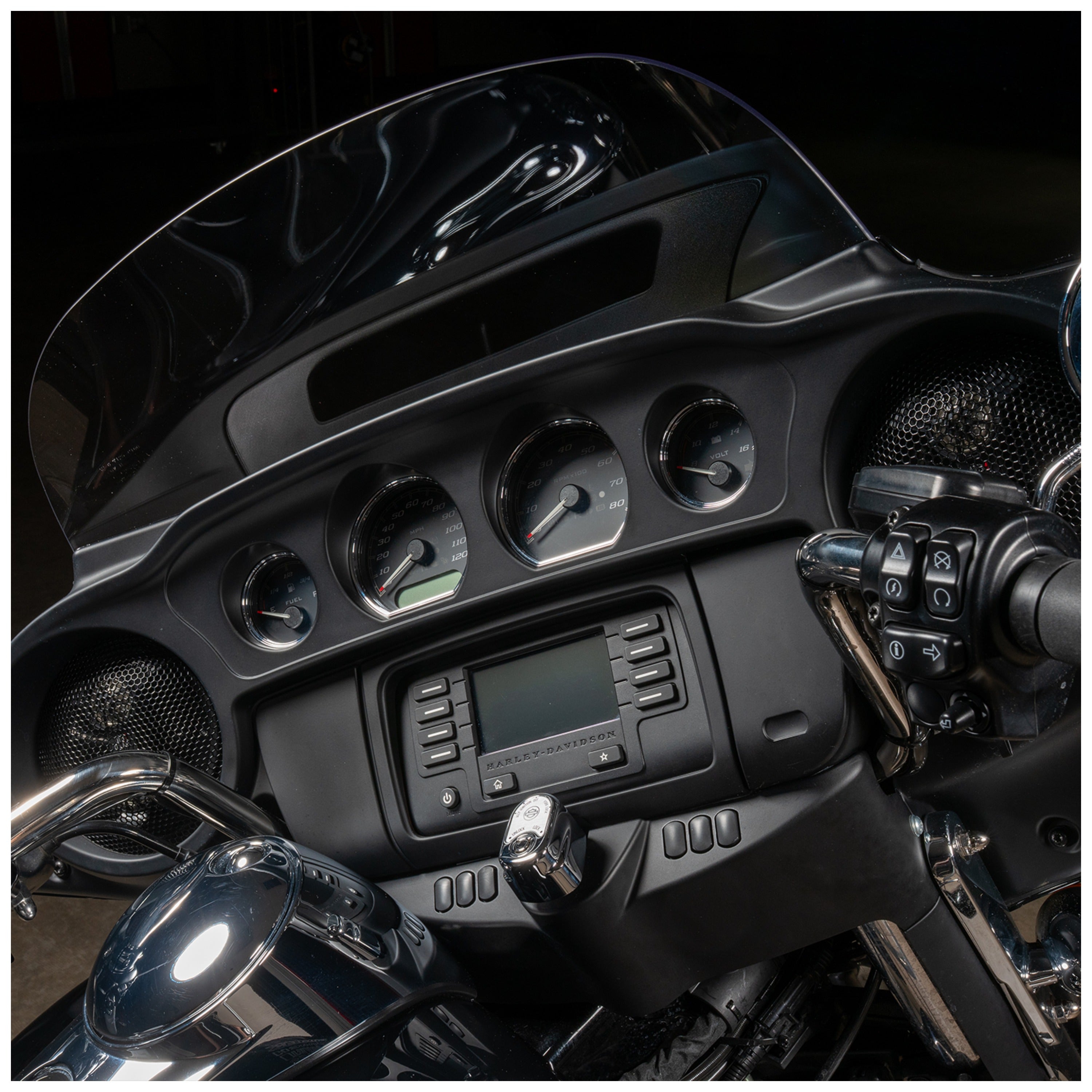 MB Quart HC1-116DT 6.5" 3-Way 2 Ohm Coaxial Speaker System for Harley-Davidson - Directly Upgrades the Front Speakers.
