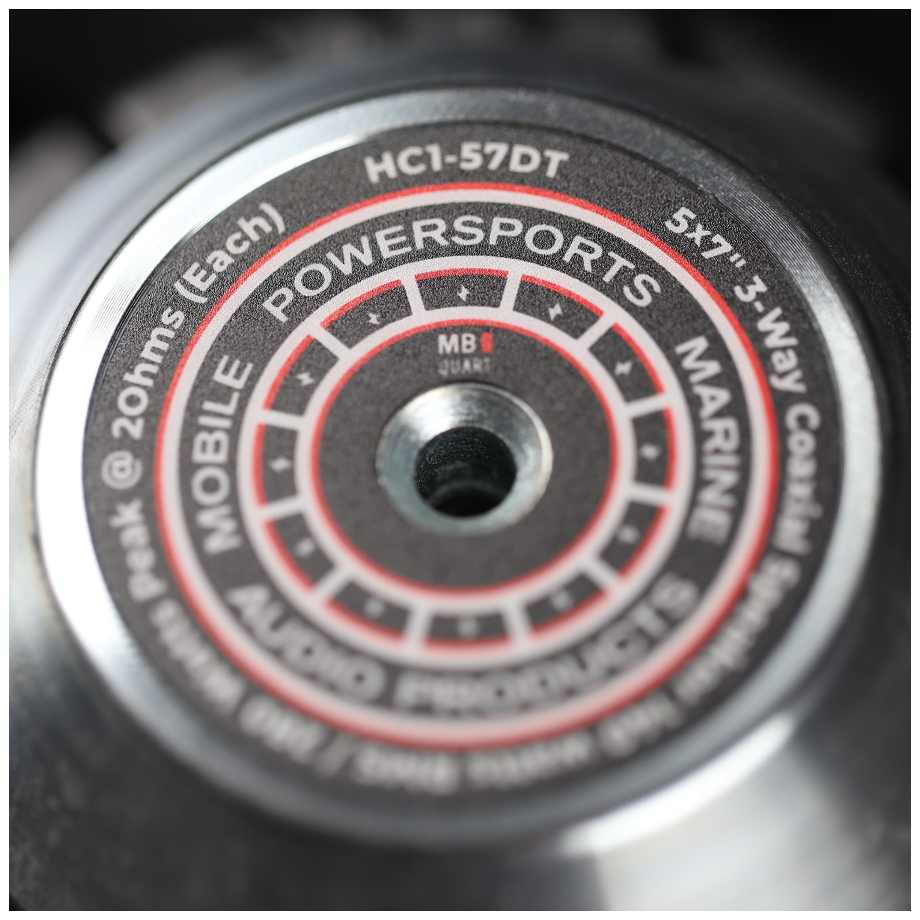 MB Quart HC1-57DT 5x7" 3-Way 2 Ohm Coaxial Speakers for Harley-Davidson - Directly Upgrades the Saddlebag Speakers.