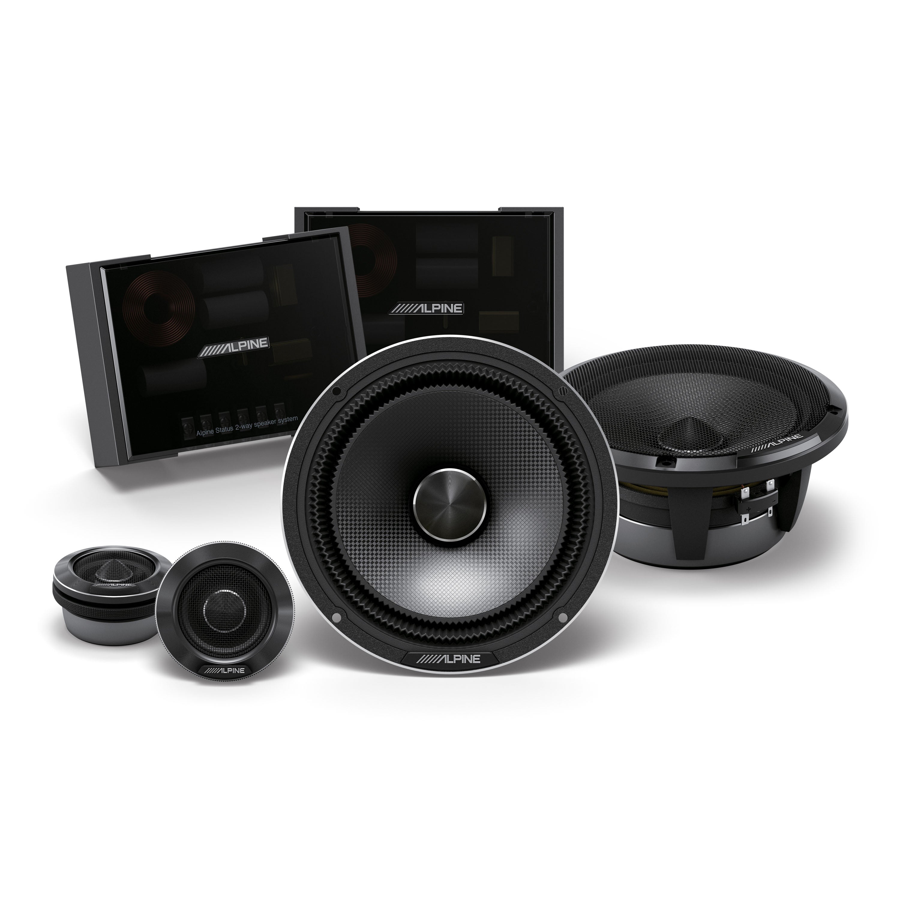 Enceintes composantes 2 voies Alpine Status haute résolution 6,5 pouces HDZ-65C