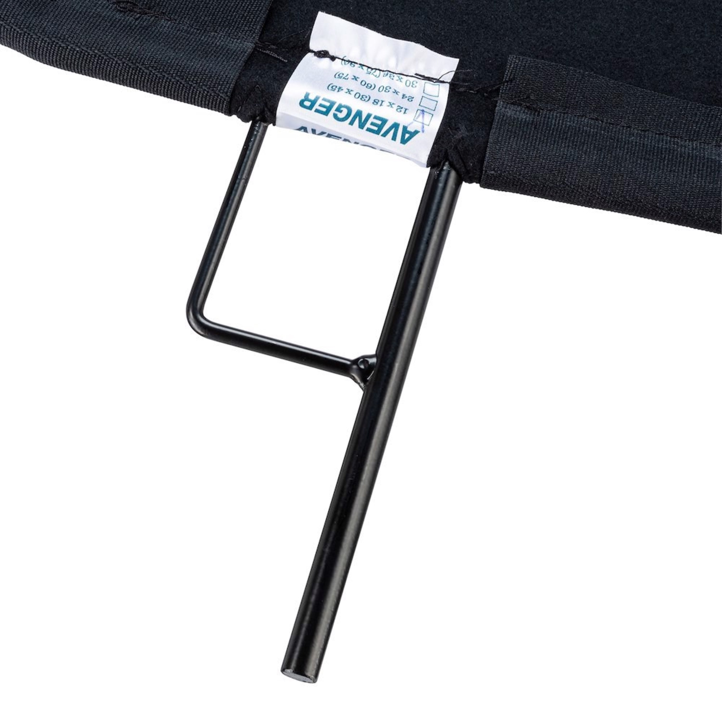 Drapeau noir uni Avenger 12 po x 18 po