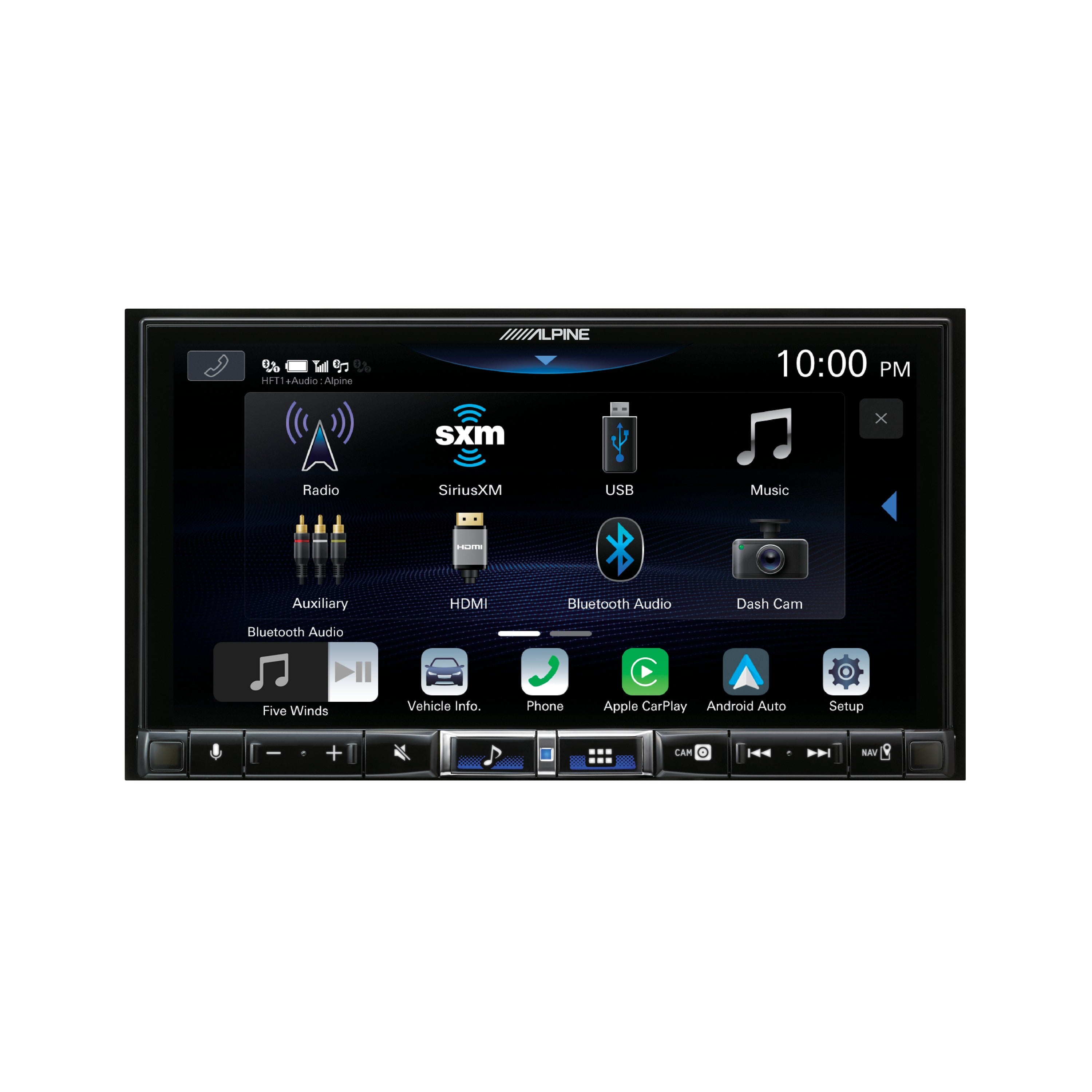 Alpine iLX-507 7-inch Digital Multimedia Receiver with HD Display and Hi-Res Audio Playback With SiriusXM Tuner
