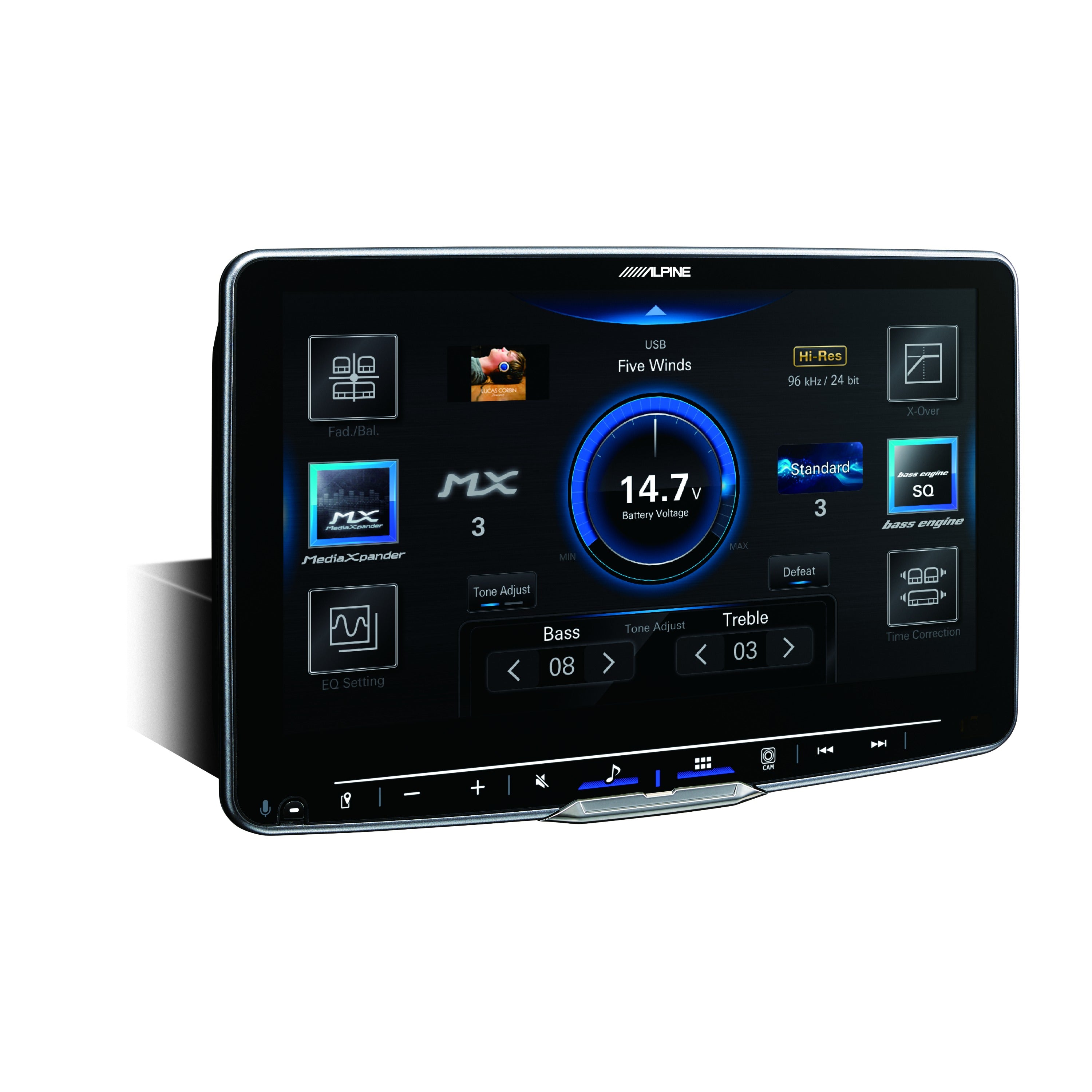 Alpine iLX-F509 Halo9 Digital Multimedia Receiver with 9-inch HD Display and Hi-Res Audio Playback With SiriusXM Tuner