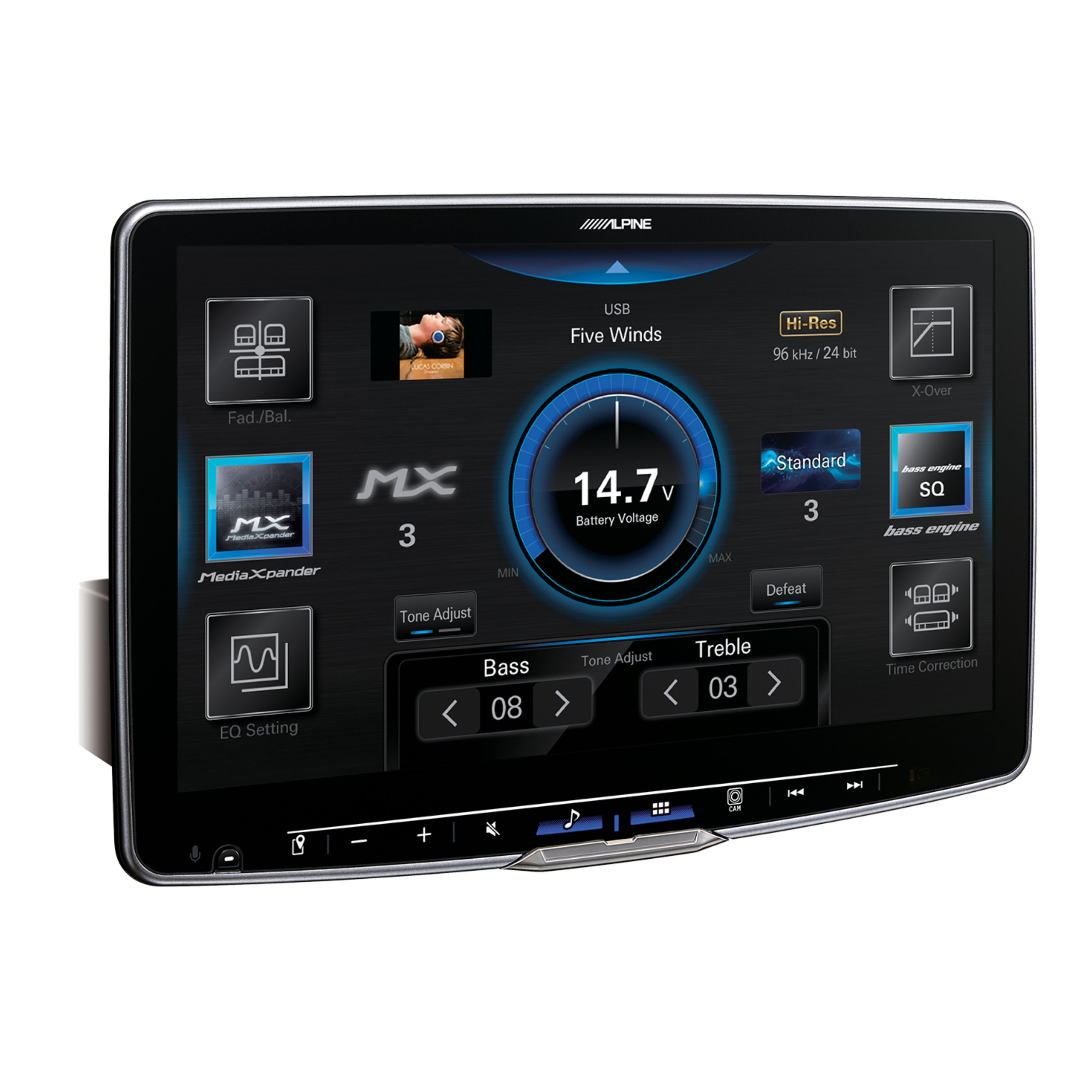Alpine iLX-F511 Halo11 Digital Multimedia Receiver with 11-inch HD Display and Hi-Res Audio Playback With SiriusXM Tuner