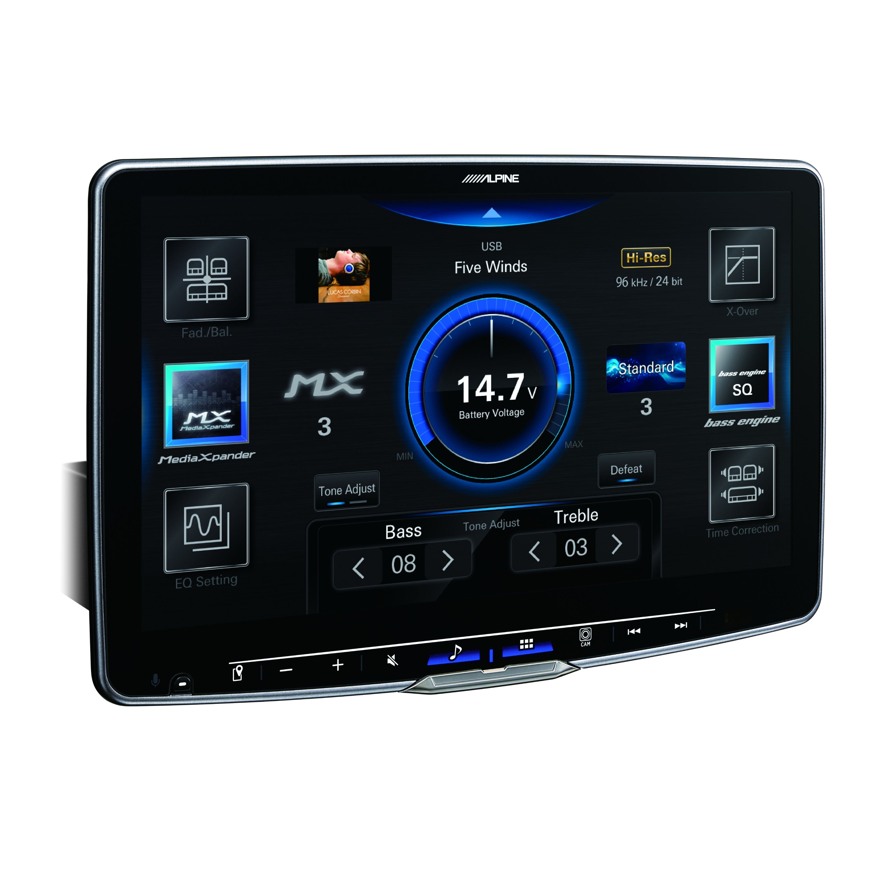 Alpine iLX-F511 Halo11 Digital Multimedia Receiver with 11-inch HD Display and Hi-Res Audio Playback With SiriusXM Tuner