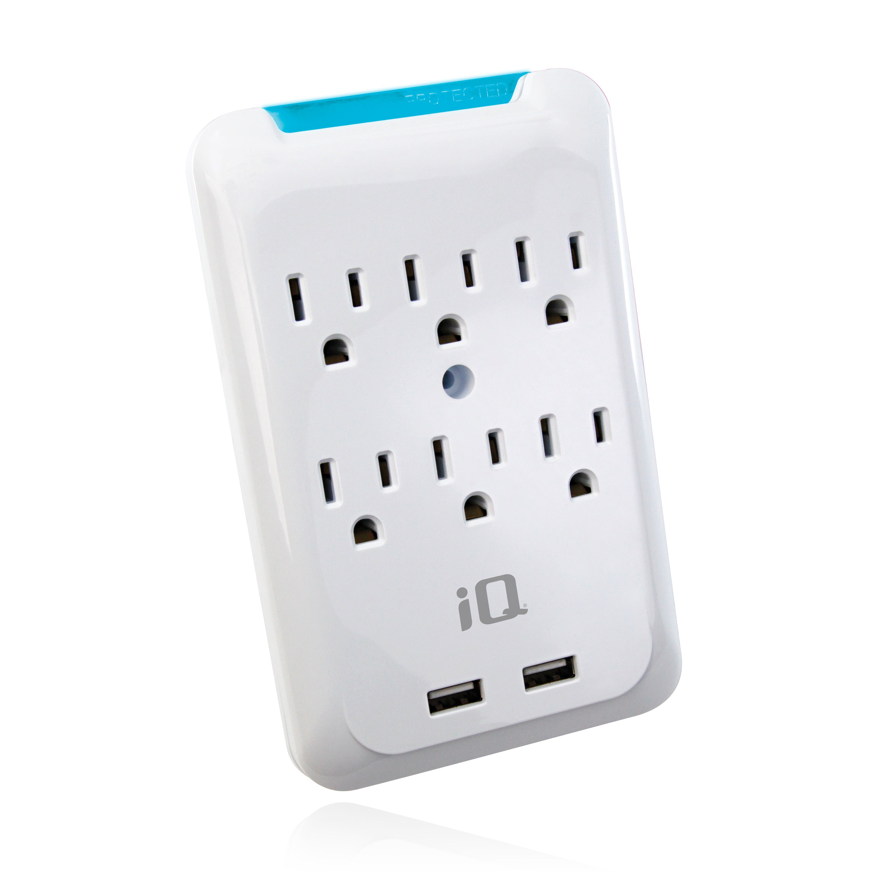 iQ 6-Outlet Surge Protecting Wall Mount with USB