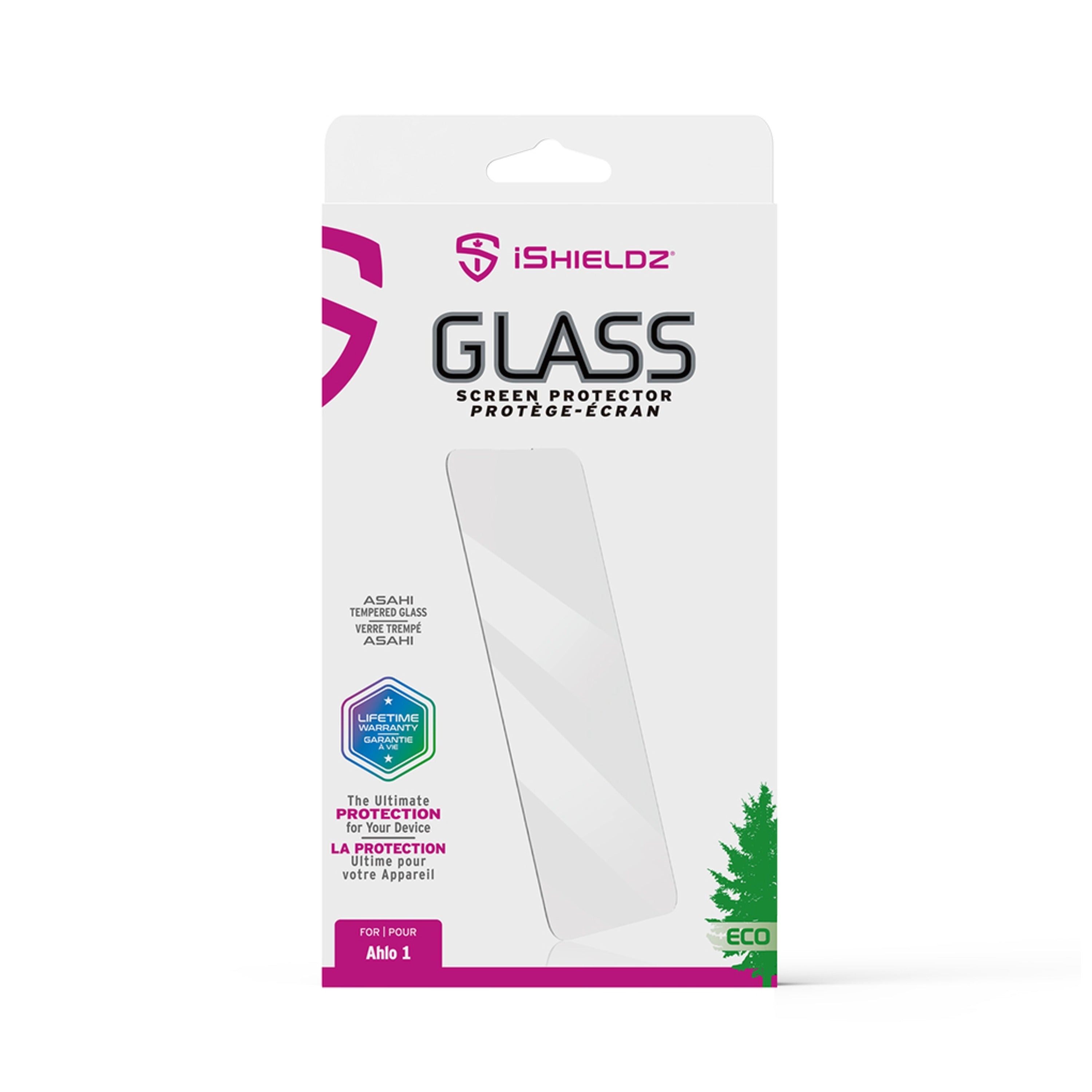 Protection d'écran en verre iShieldz Asahi pour Ahlo