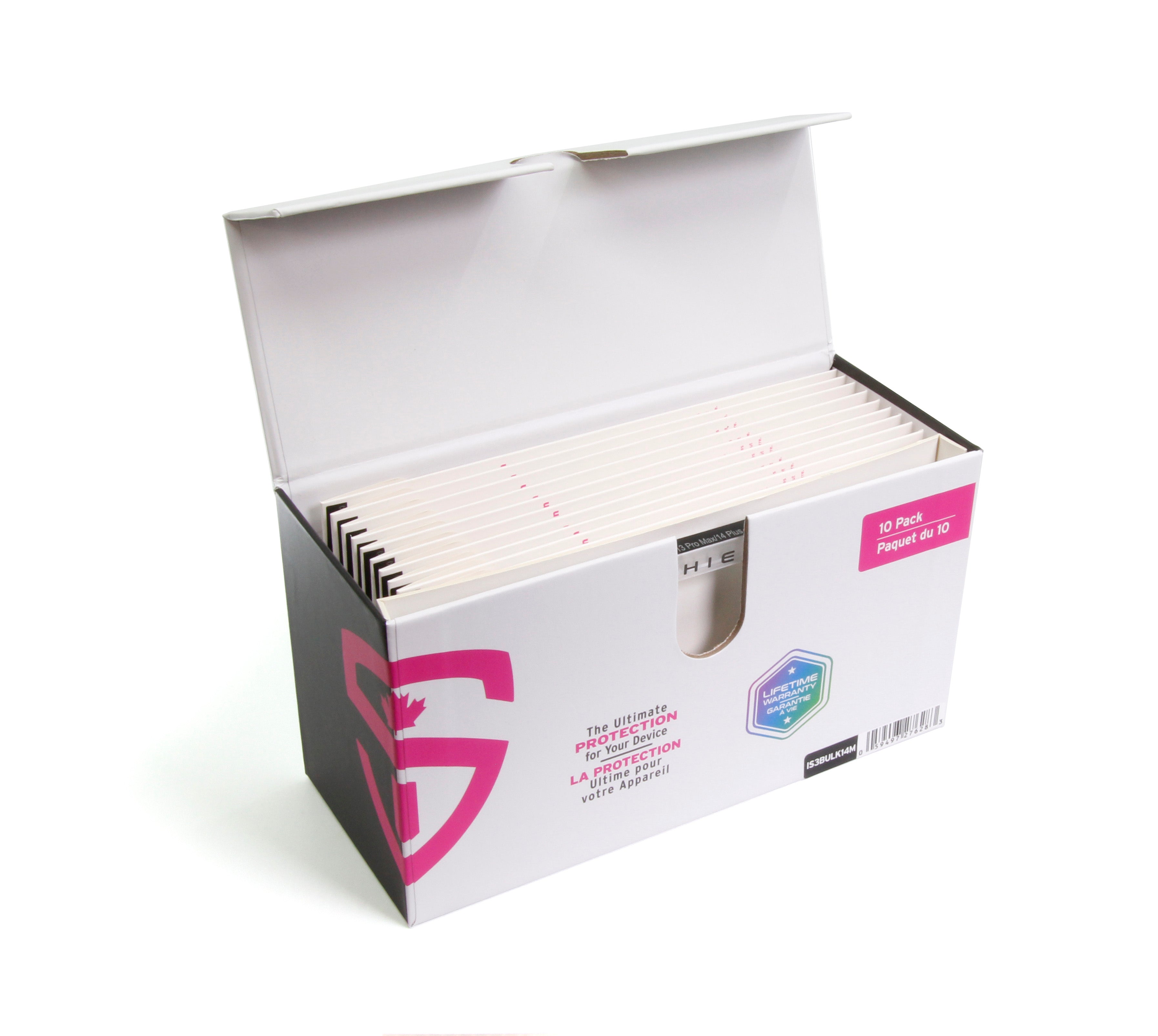 Lot de 10 films de protection en verre trempé iShieldz pour Samsung Galaxy