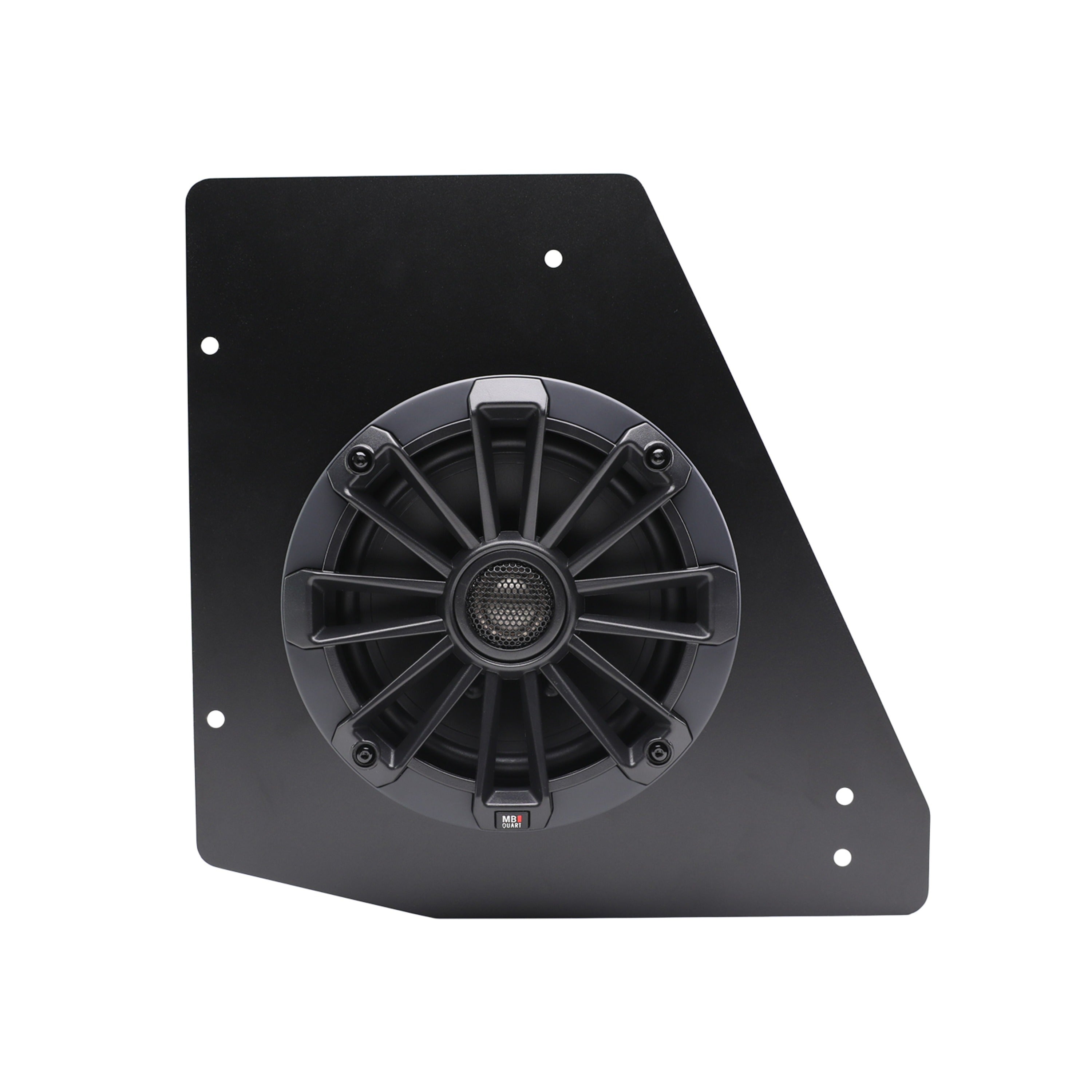 MB Quart MBQD-116.1 Can-Am Defender - 6.50-inch rear coaxial speaker kit with mounting plates and installation hardware.