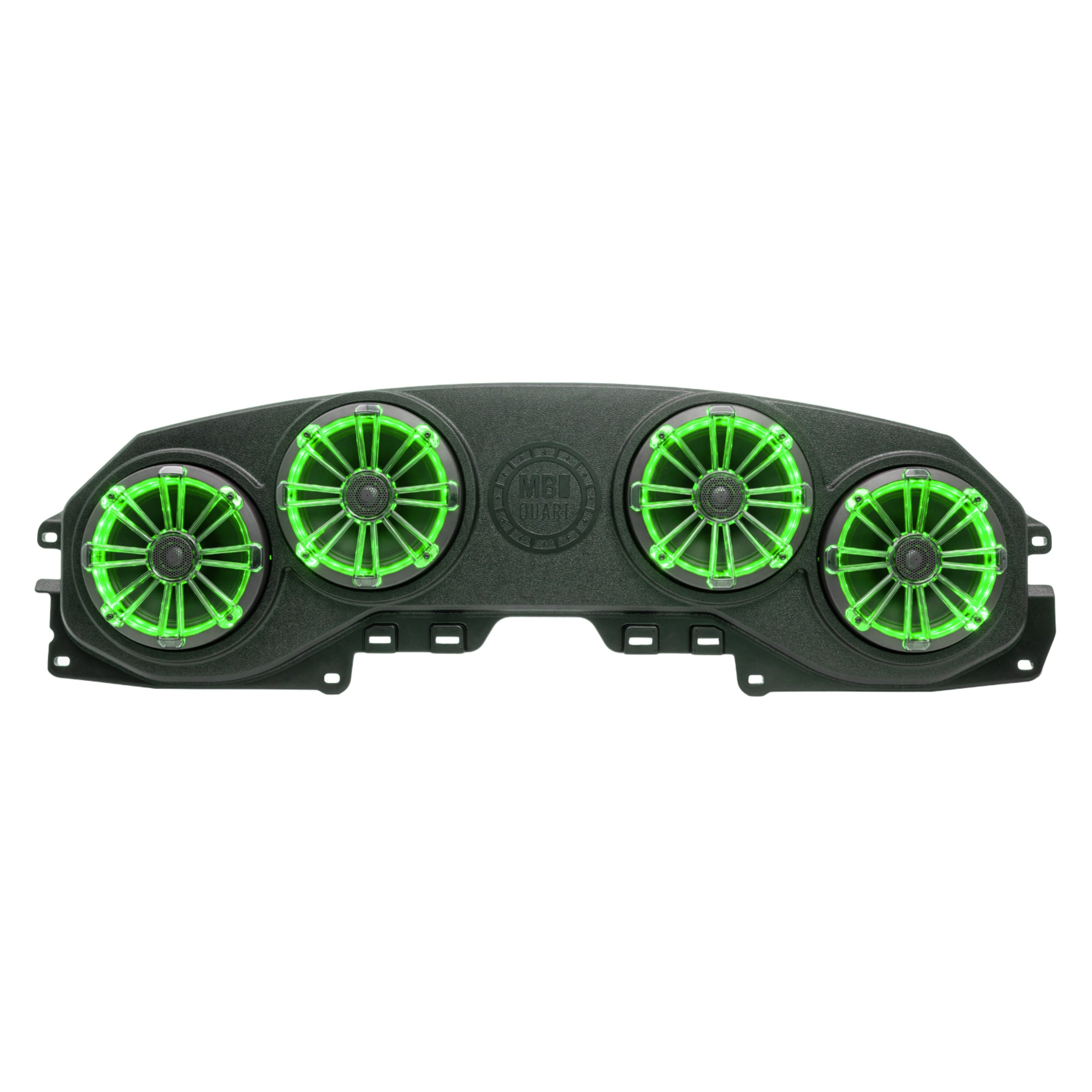 MB Quart MBQJ-48CRGB Jeep¨ Wrangler (JL) / Gladiator (JT) Tuned Rear Soundbar with 8 Inch Coaxial Speakers, Enclosure, and RGB LED Lighting