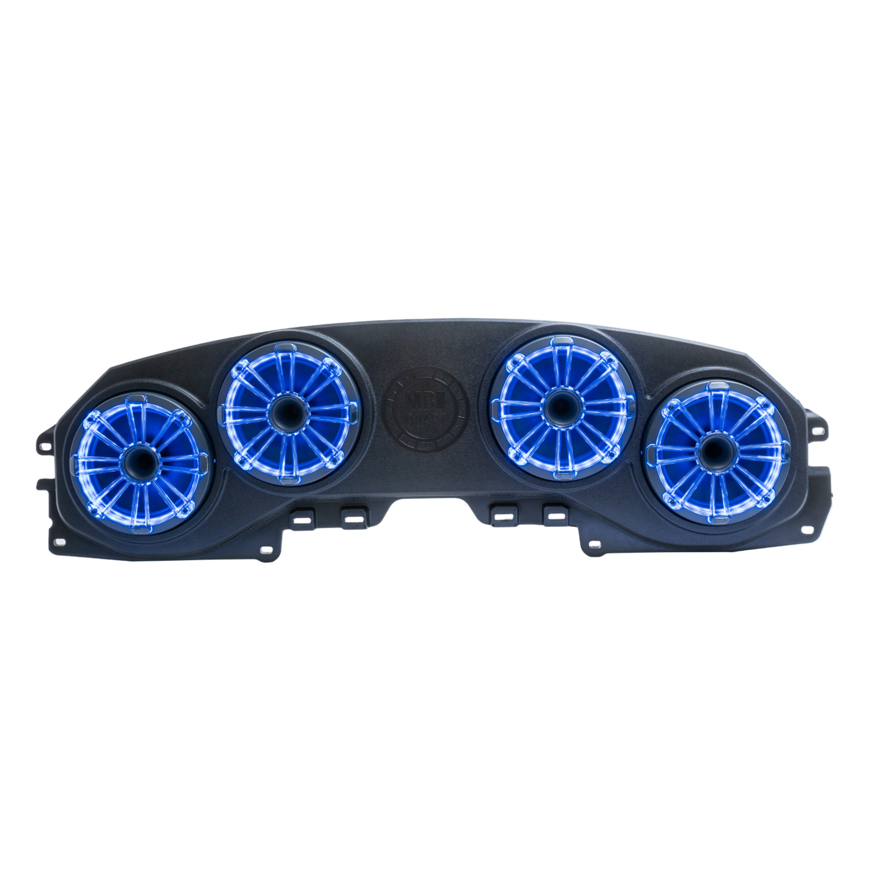 MB Quart MBQJ-48HRGB 2018-2023 Jeep Wrangler (JL) / Gladiator (JT) Rear Overhead Soundbar Four 8” Horn Speakers & LEDs