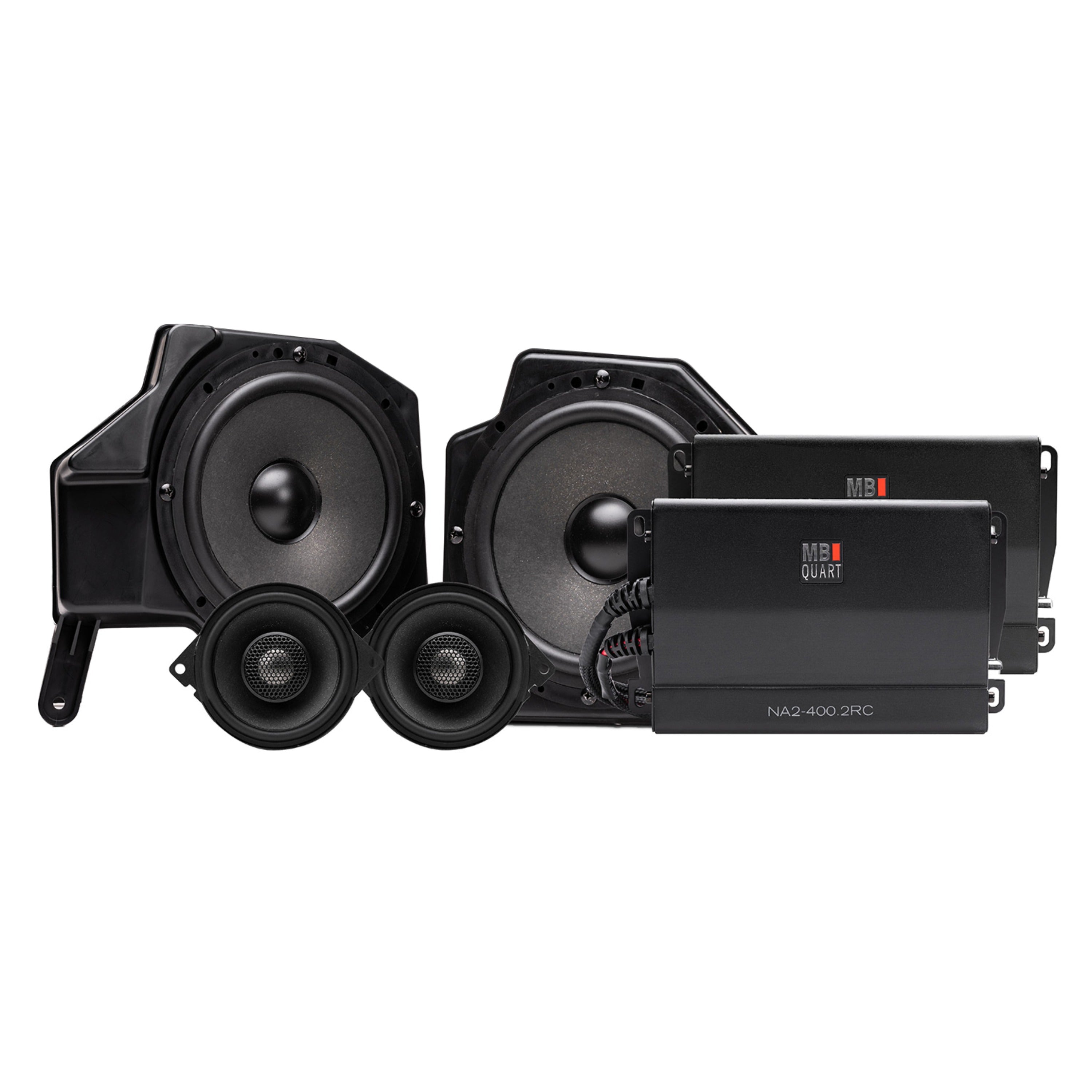 MB Quart MBQJ-STG4AH-1 Jeep Wrangler(JL) / Gladiator(JT) Four Speaker 800 Watt STAGE 4 OEM Audio System Upgrade