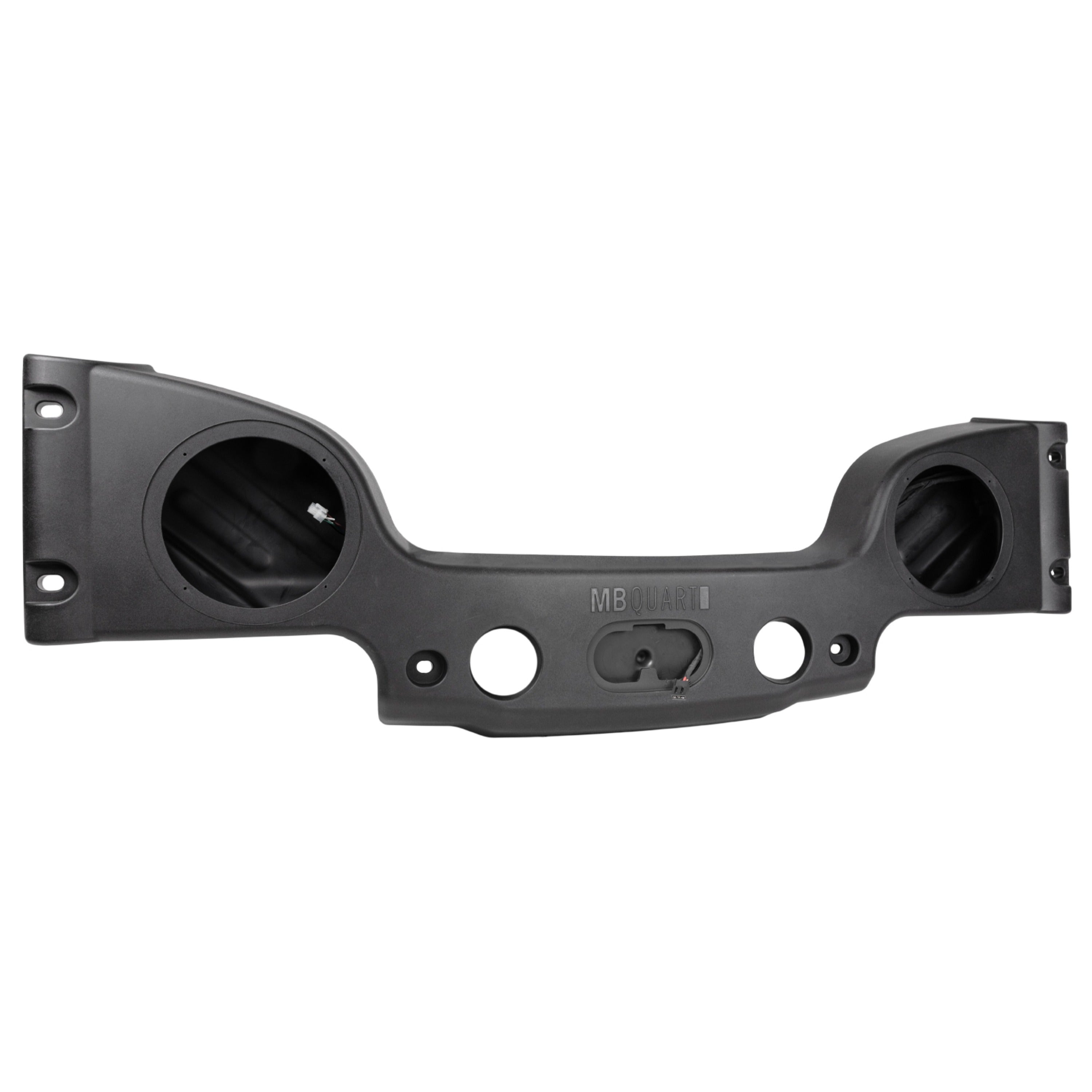 MB Quart MBQJK-28E Unloaded Jeep Wrangler (JK) Rear Overhead Soundbar Enclosure. (NO SPEAKERS)