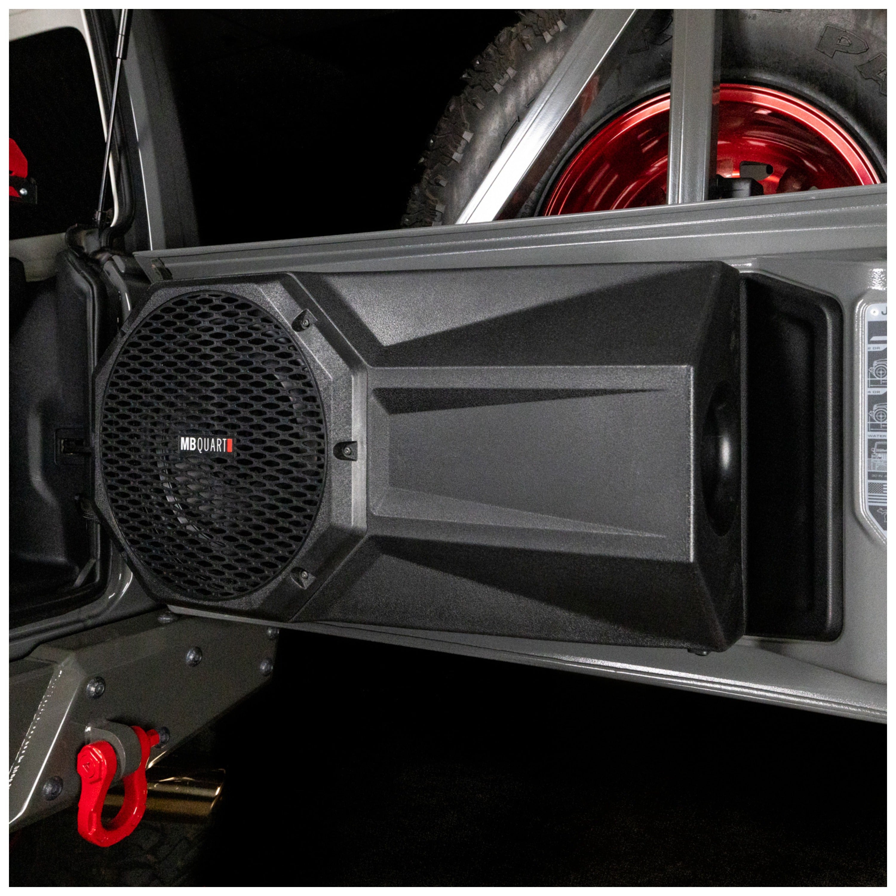 MB Quart MBQJL-302 Jeep Wrangler (JL) / Wrangler (JK) Tuned 400 Watt Tailgate Subwoofer System