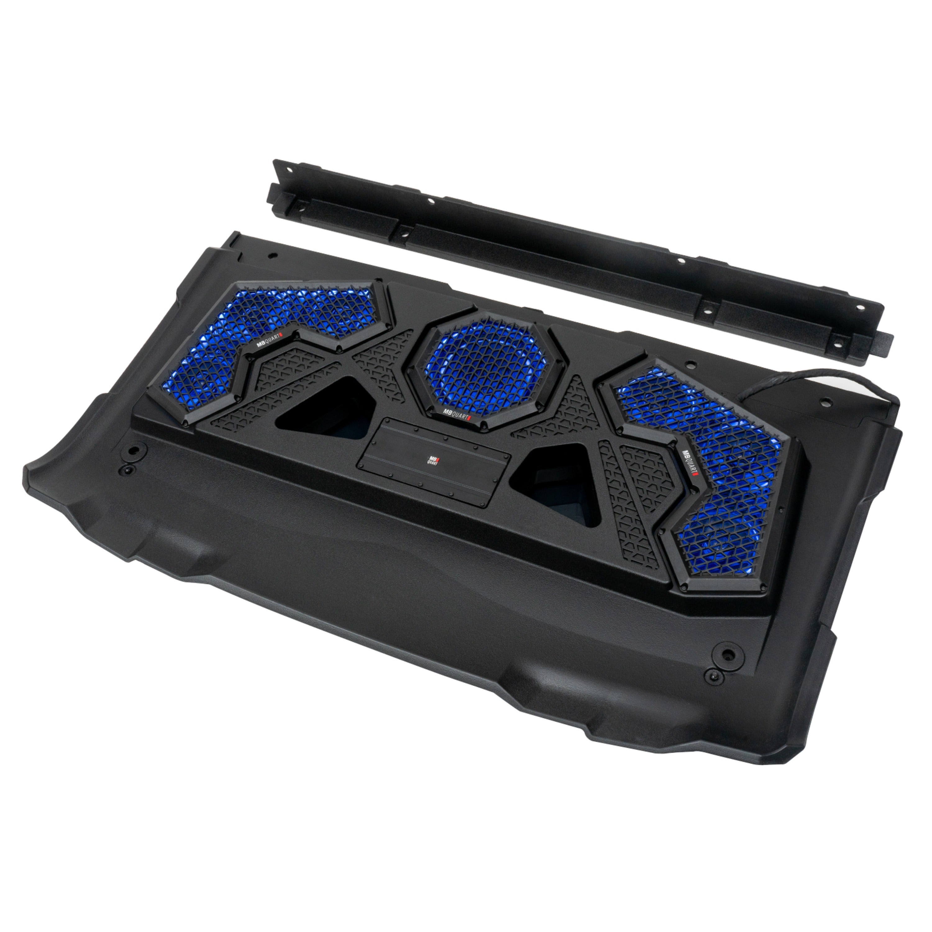 MB Quart MBQRG2-S7R 500-watt Ranger audio roof with a dash-mounted GMR7V1 source unit