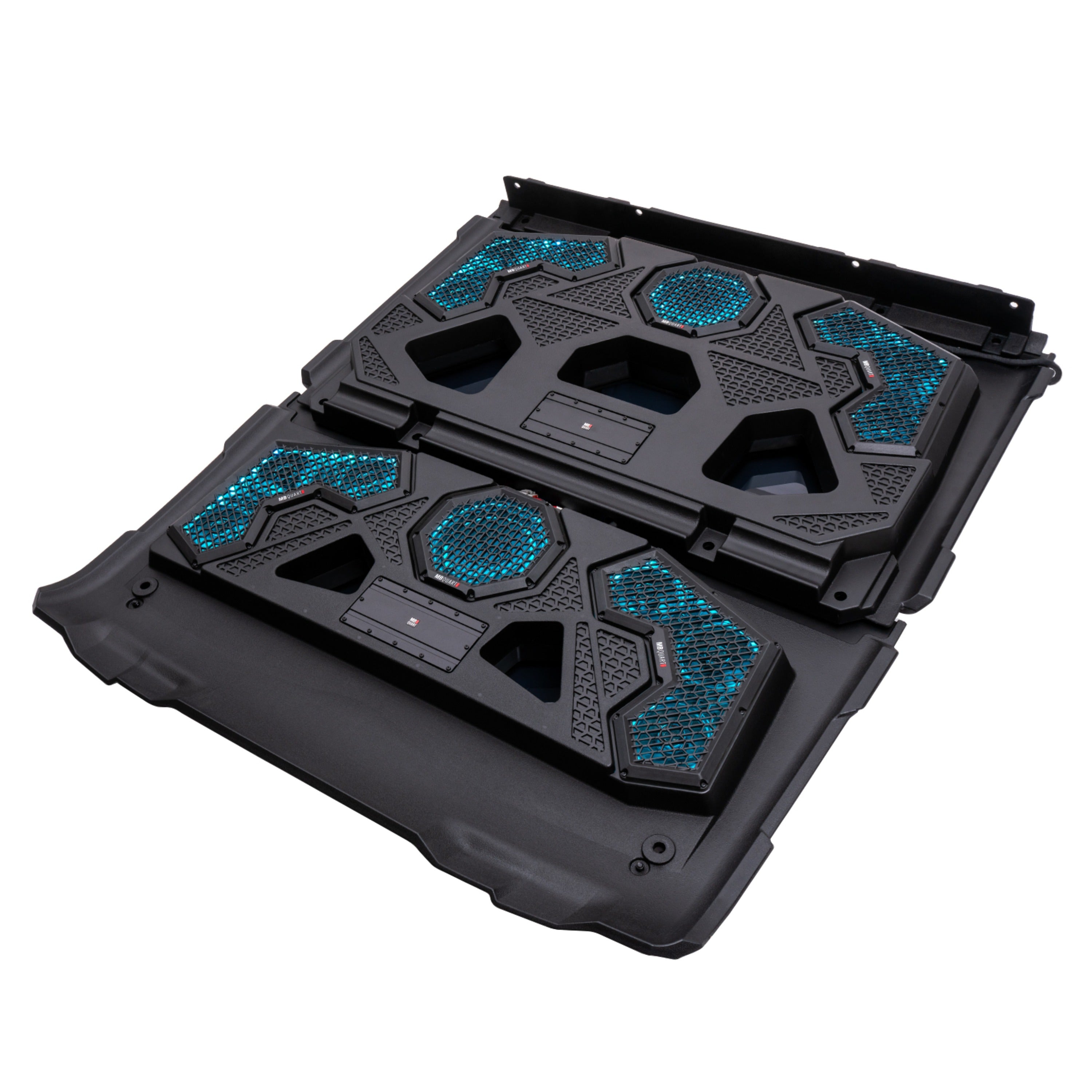 MB Quart MBQRG4-S14R 1000-watt Ranger audio roof with a dash-mounted GMR7V1 source unit