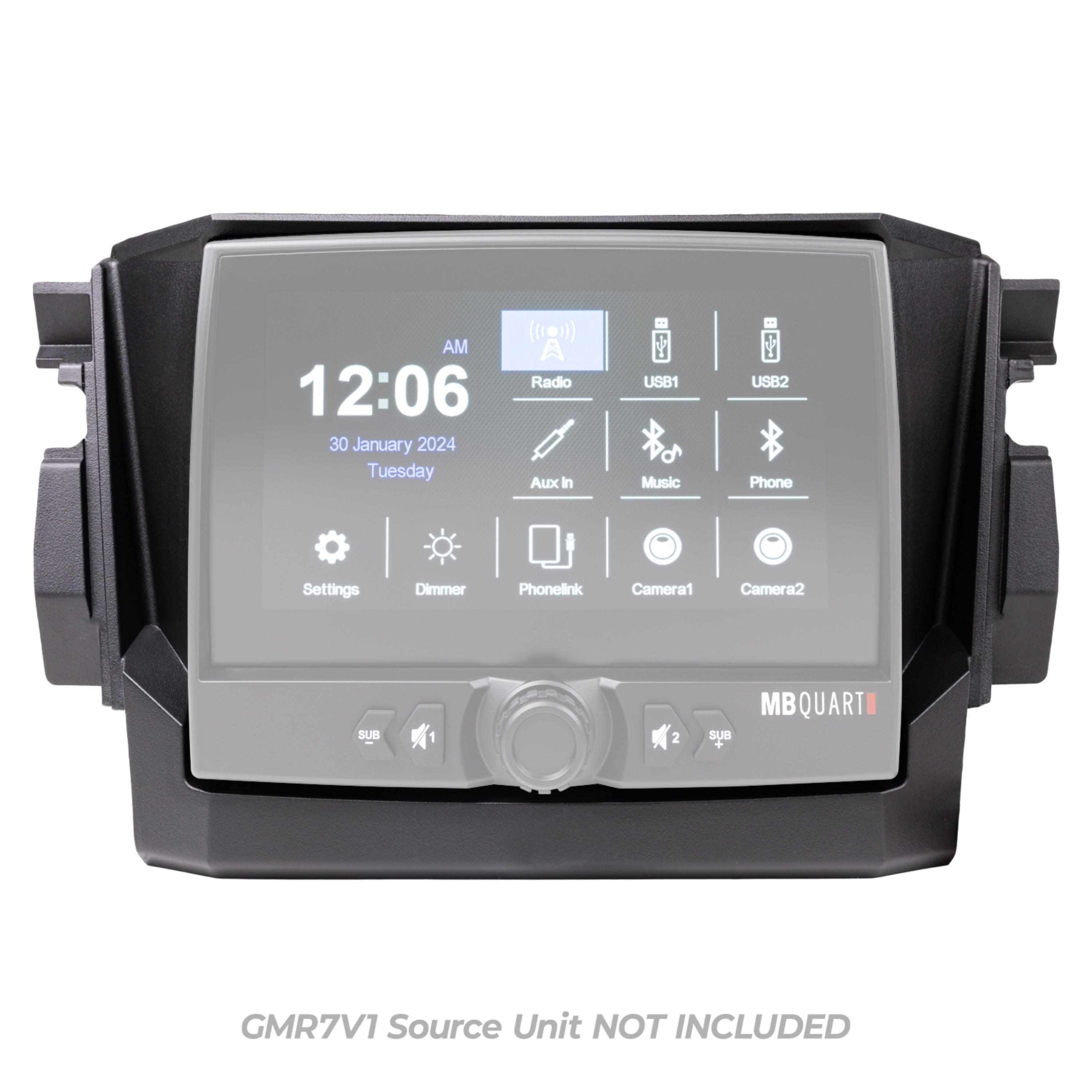 MB Quart MBQRP-DASH-1 Polaris RZR Pro XP / Pro R / Turbo R - Install kit for GMR-7V1 Source Unit (GMR-7V1 sold separately)