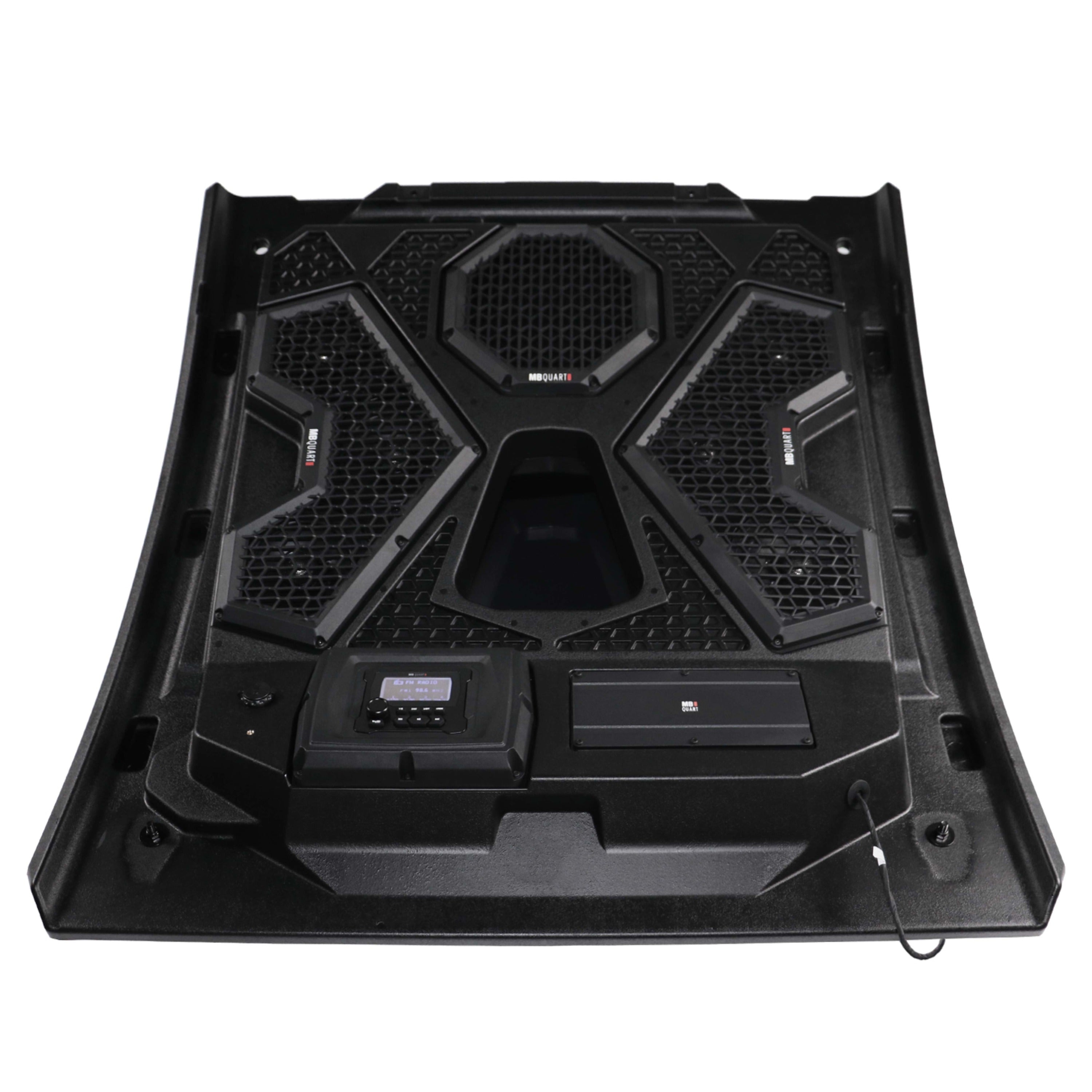 MB Quart MBQRT2-S6R 500-watt, audio roof with a GMR-LCD source unit. Six 6.5-inch coaxial speakers