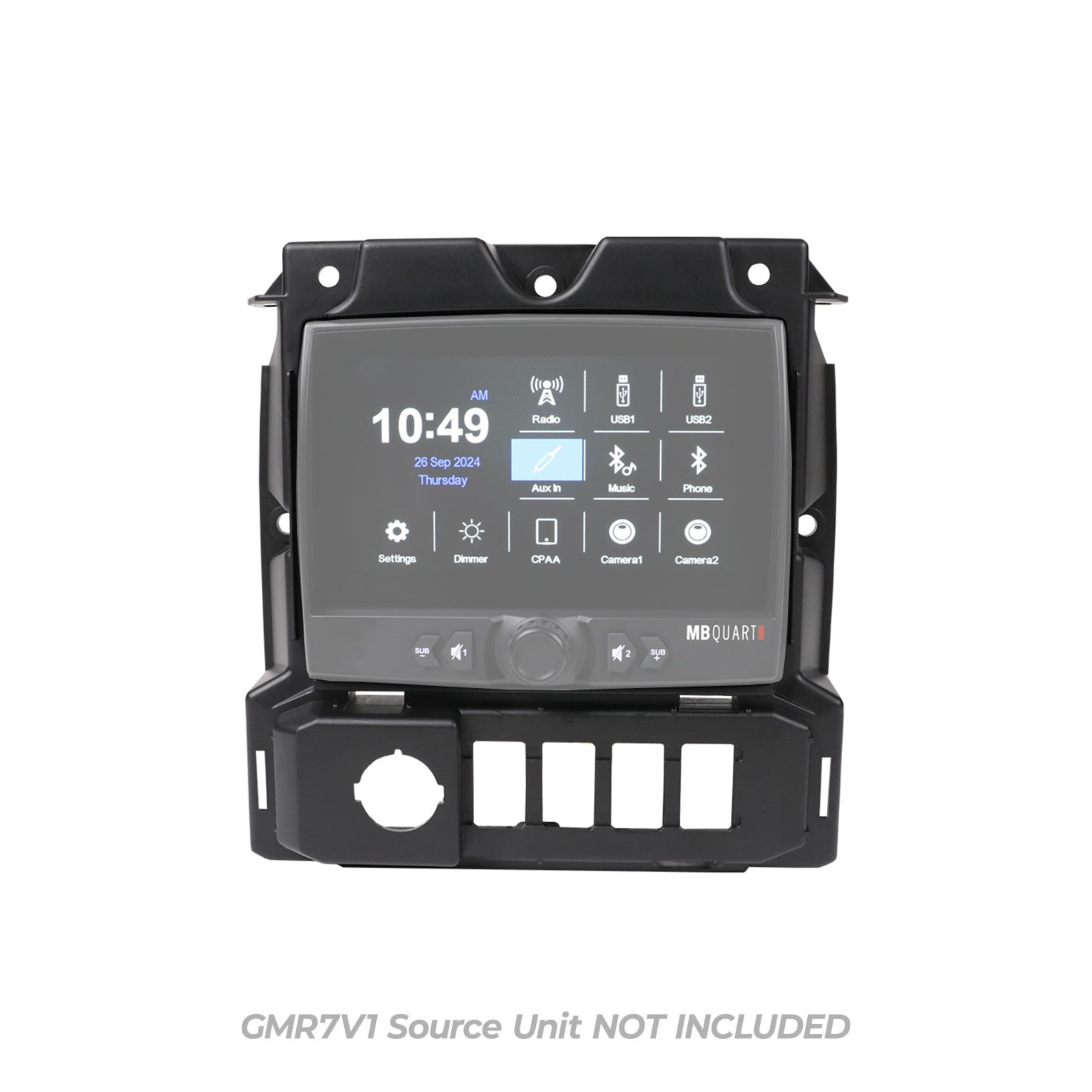 MB Quart MBQS-RADM-1 Polaris Slingshot GMR-7V1.2 Source Unit Installation Kit. (GMR-7V1.2 Source Unit is NOT included)