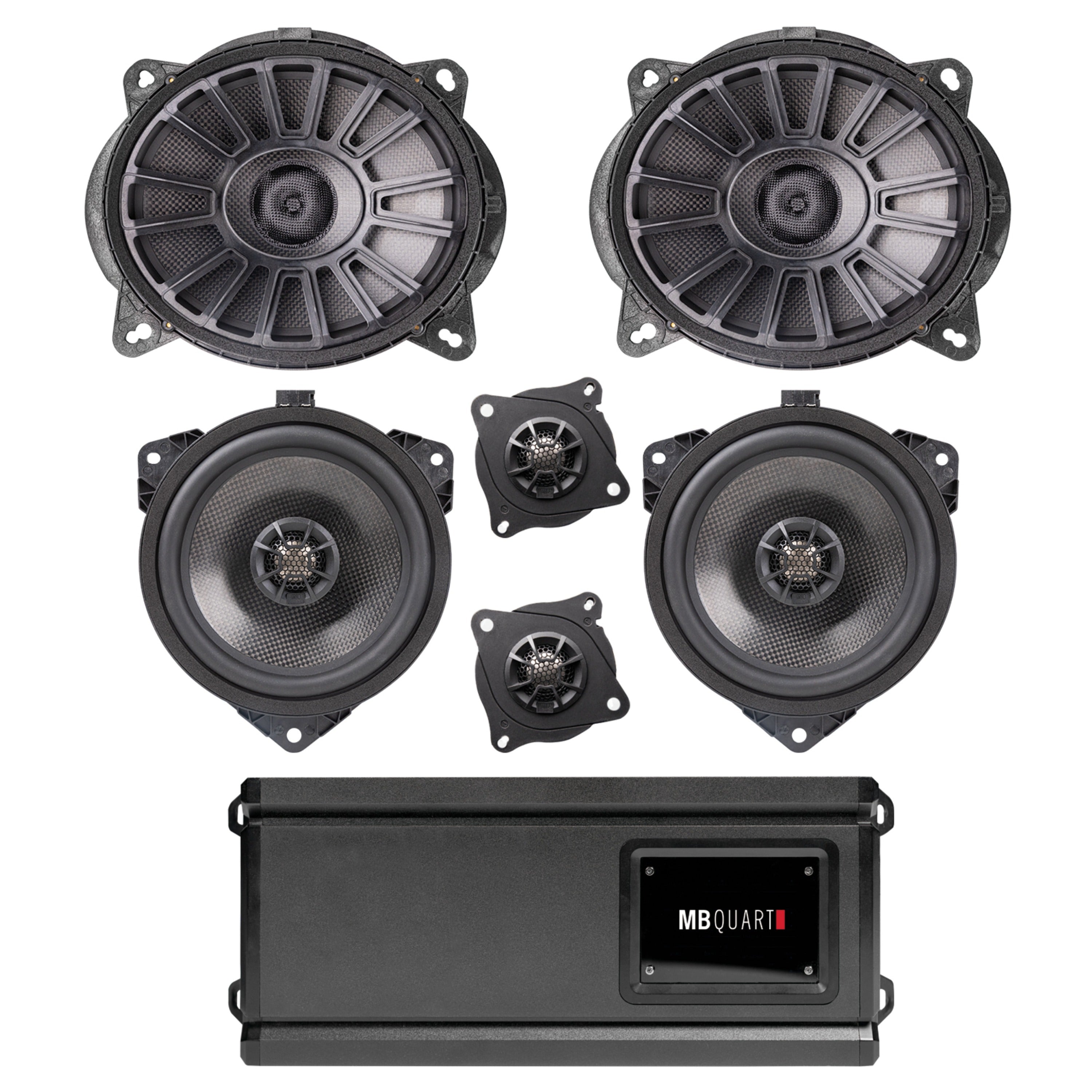 MB Quart MBTAC-STG6A-16-19 Toyota Tacoma 2016-2019 Stage 6 Audio System for OEM "JBL" Amplified OEM Source Unit
