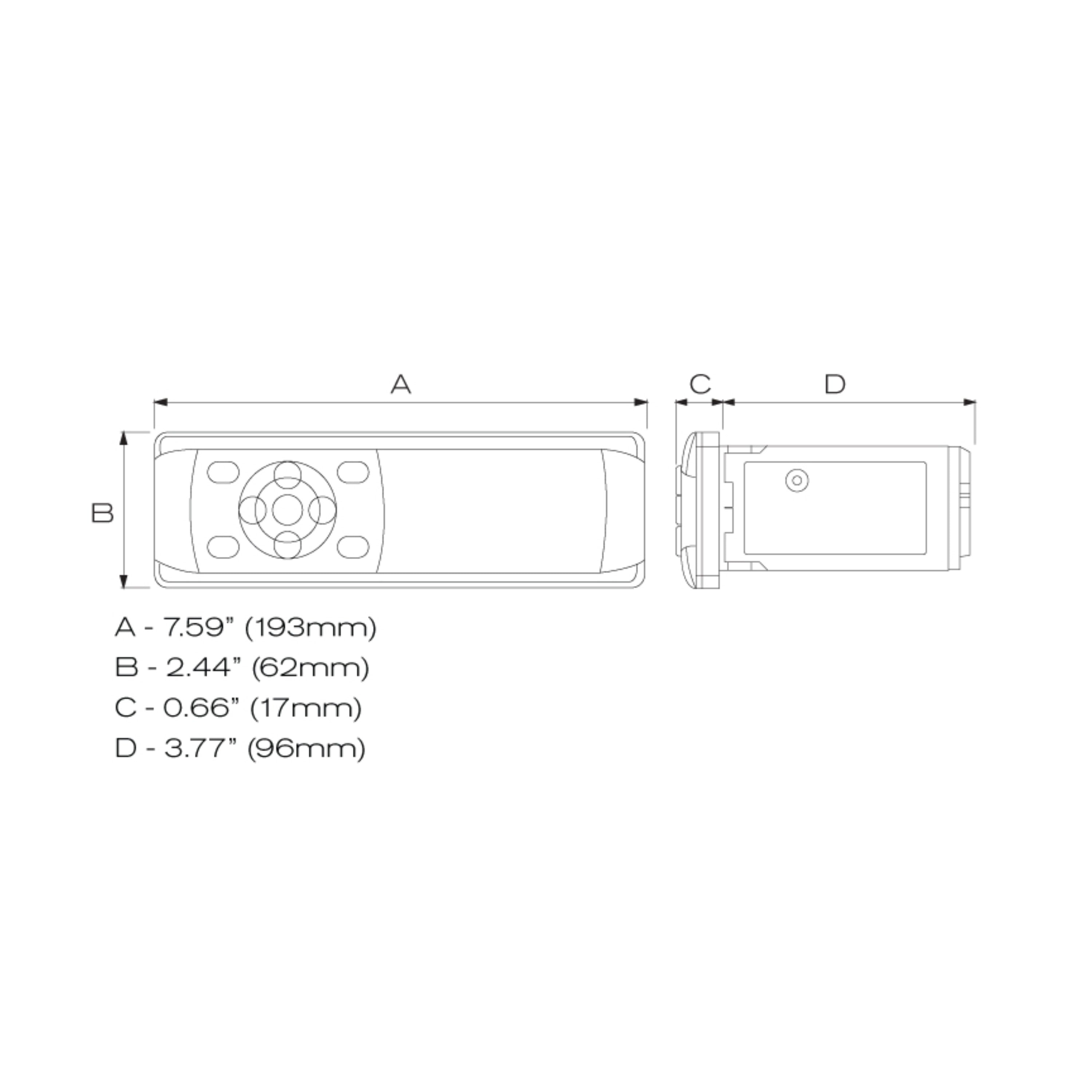 MB Quart MDR2.0 DIN Mount Mechless RV Radio/Source Unit (black)
