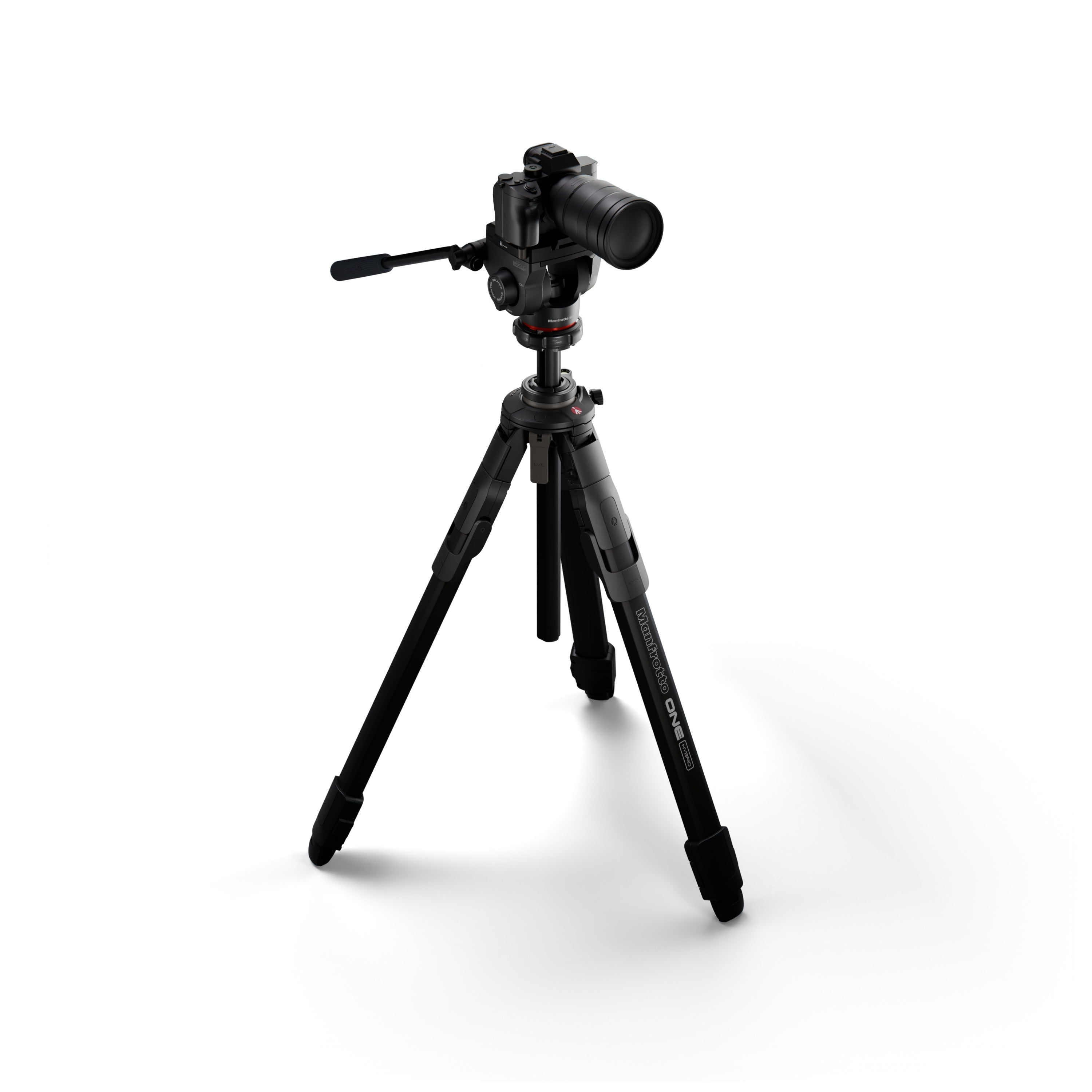 Trépied en aluminium Manfrotto ONE avec tête fluide 500X