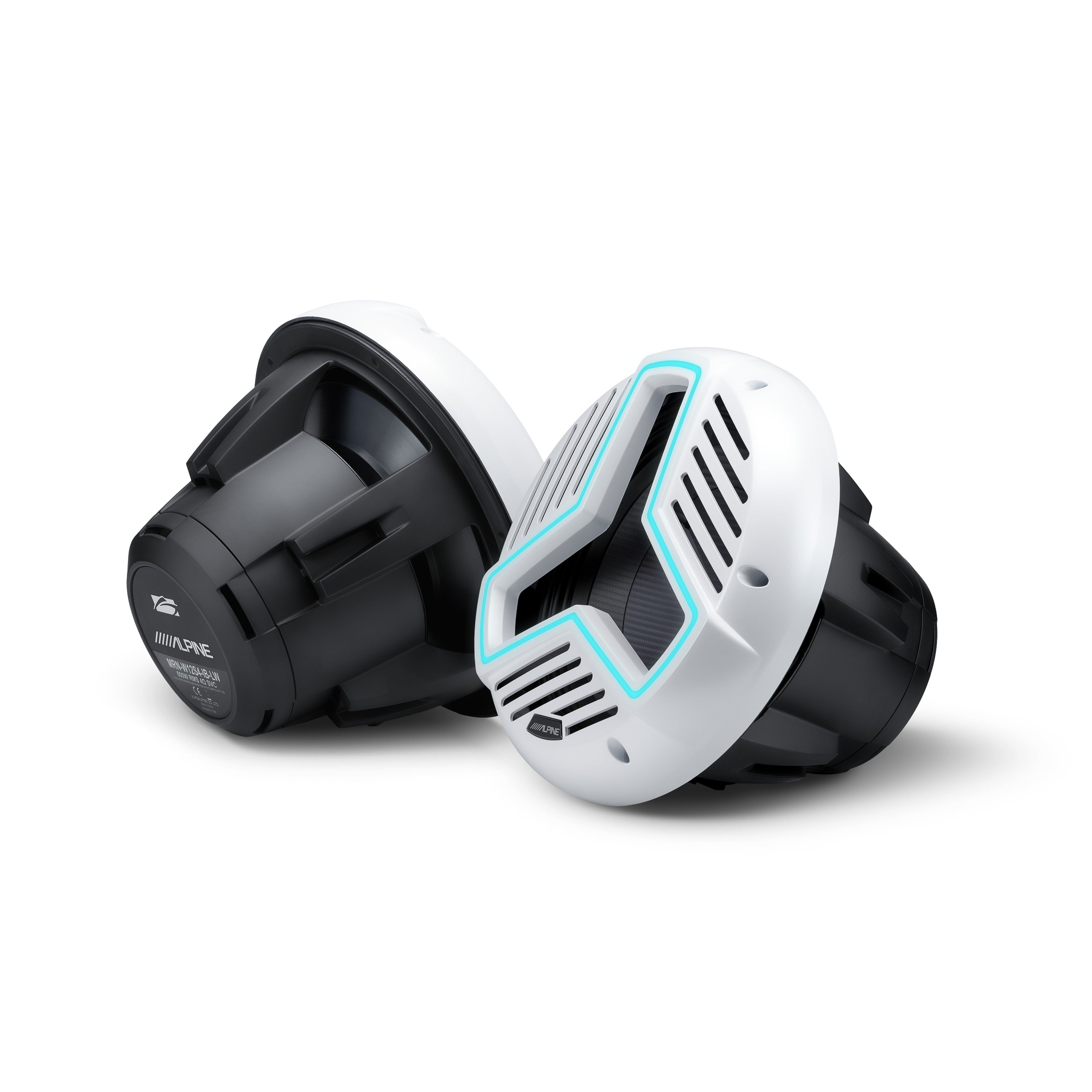 Alpine Marine 12" Marine Subwoofer with Integrated RGB Lighting and IP66 Waterproof Design