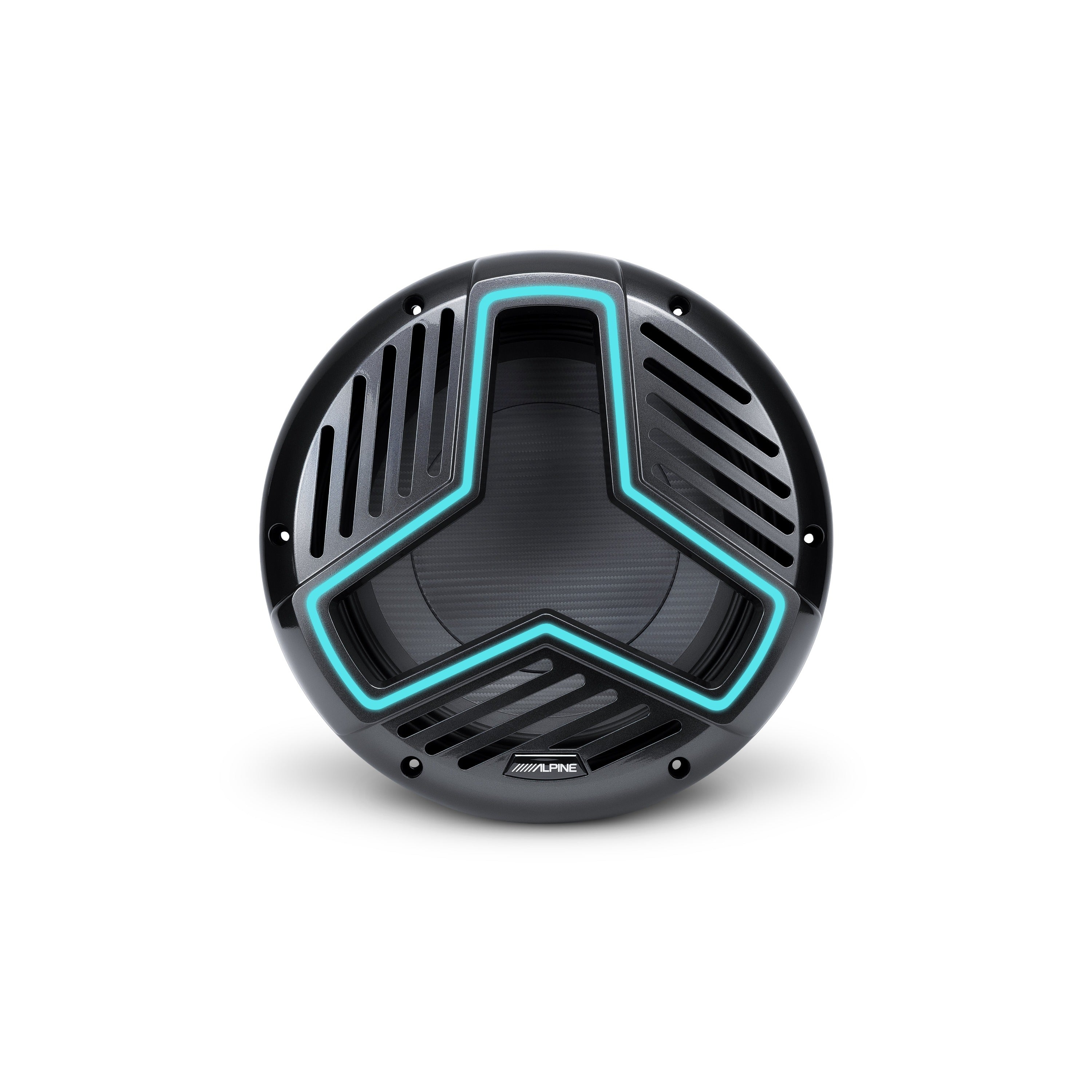 Alpine Marine 12" Marine Subwoofer with Integrated RGB Lighting and IP66 Waterproof Design