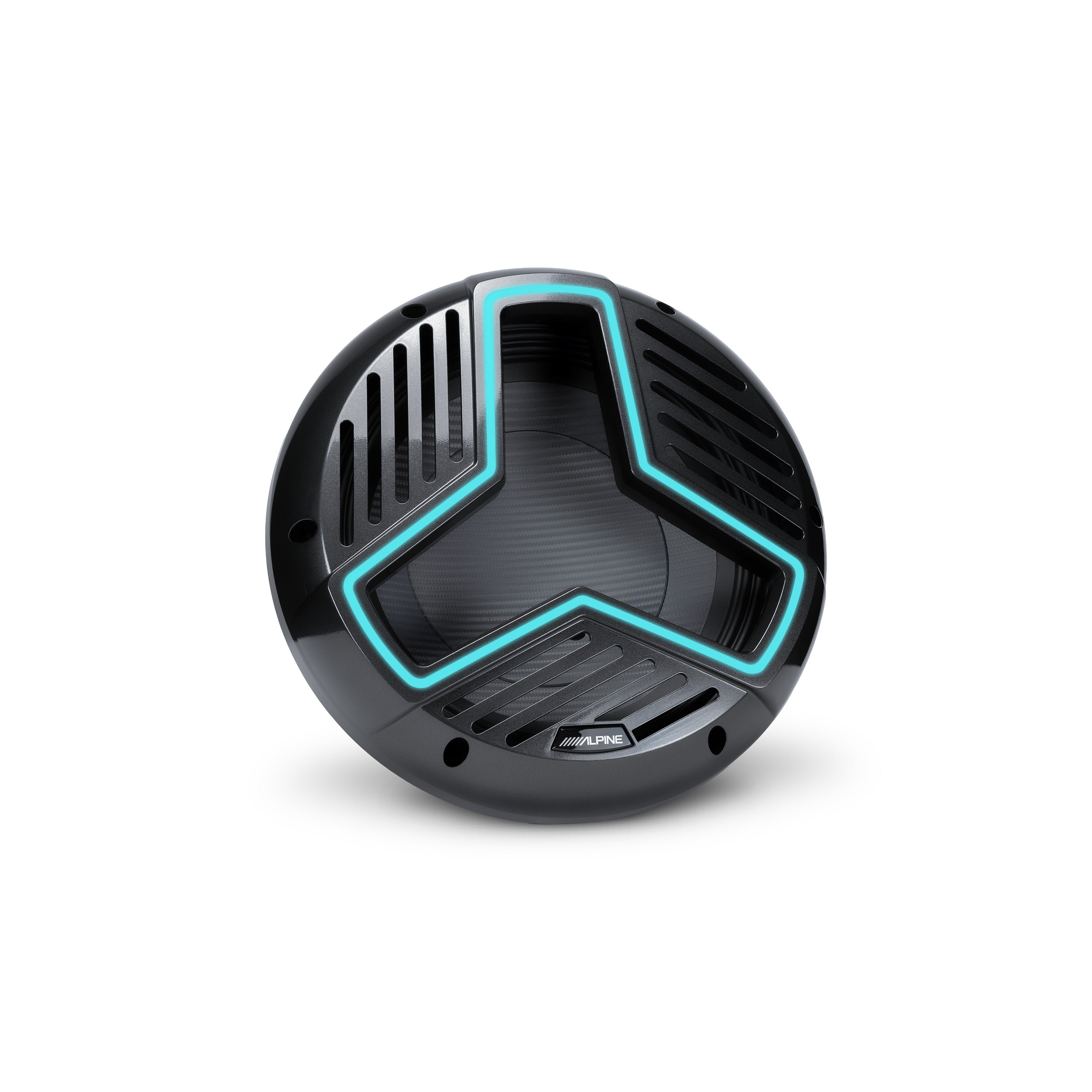 Alpine Marine 12" Marine Subwoofer with Integrated RGB Lighting and IP66 Waterproof Design