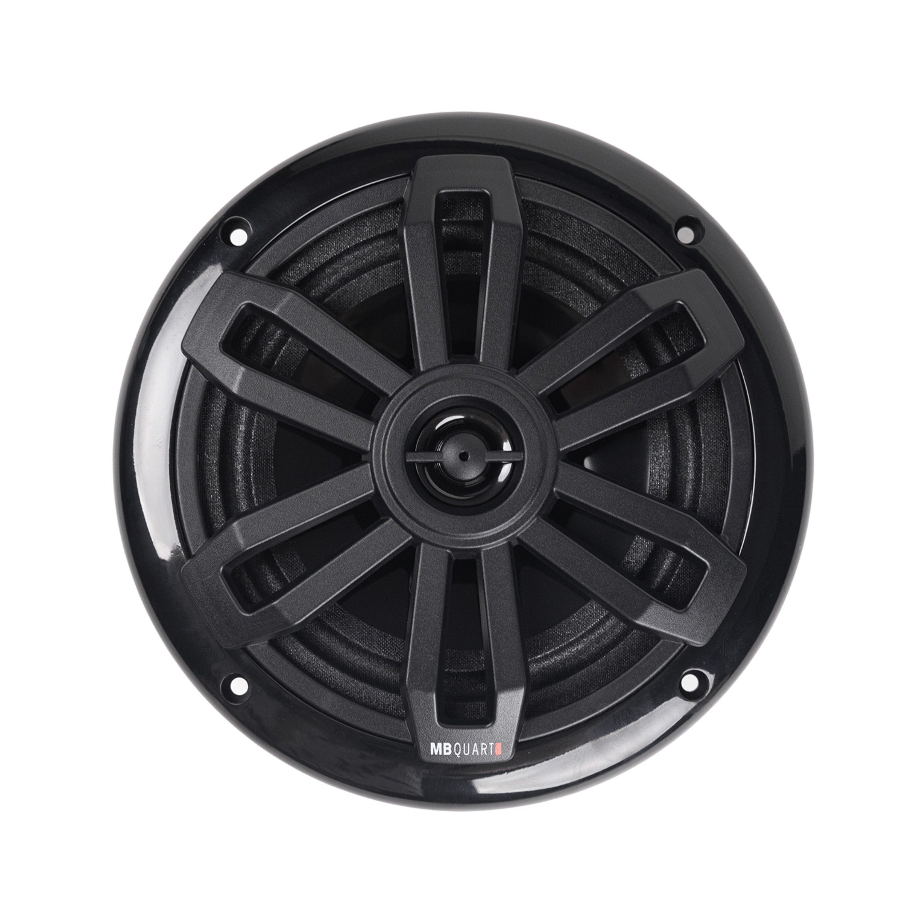 MB Quart NF1-116SB Black 6.5" 2-Way Coaxial Nautic Slim Fit Formula Speaker System with Integrated Tweeter