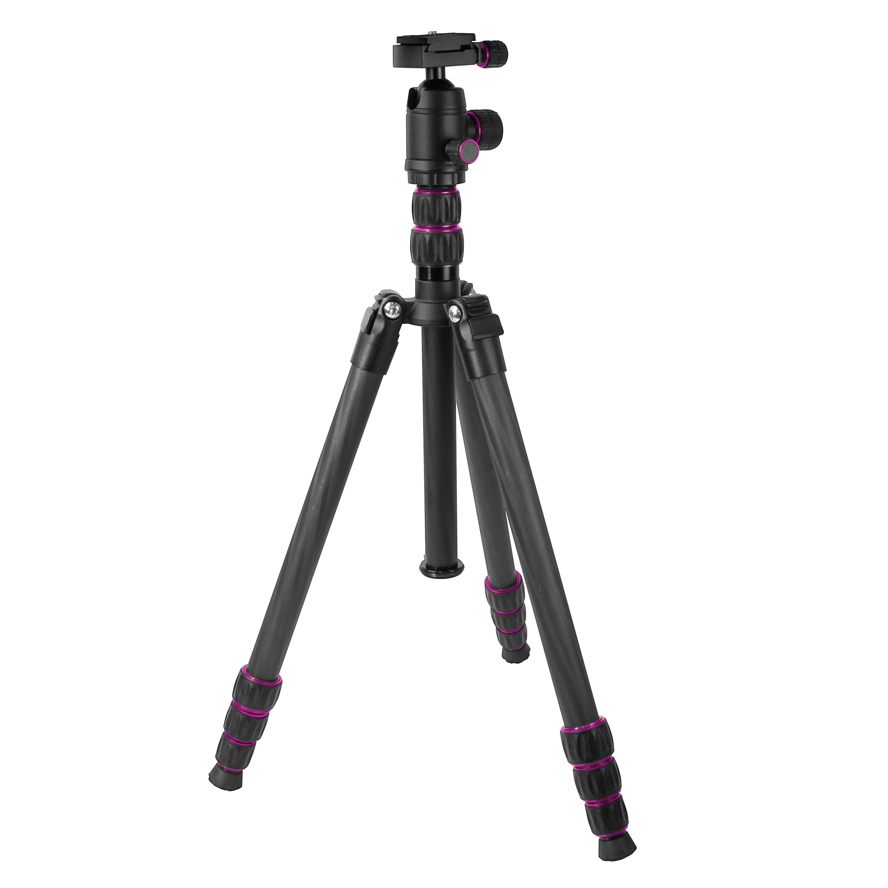 Optex Black Carbon Fiber 4 Section Travel Tripod